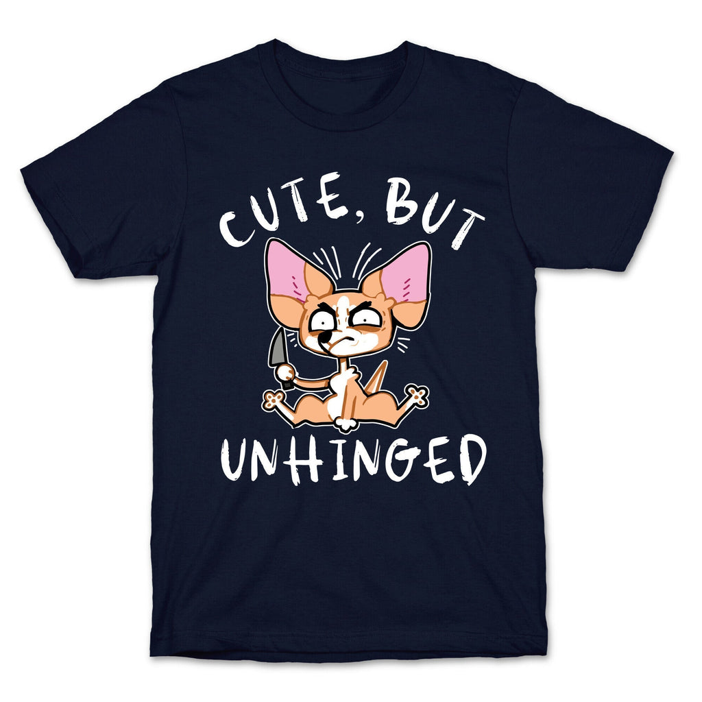 Cute, But Unhinged  T-Shirt Hoodie, Sweatshirt | PureTeeCo.com (Image 4)