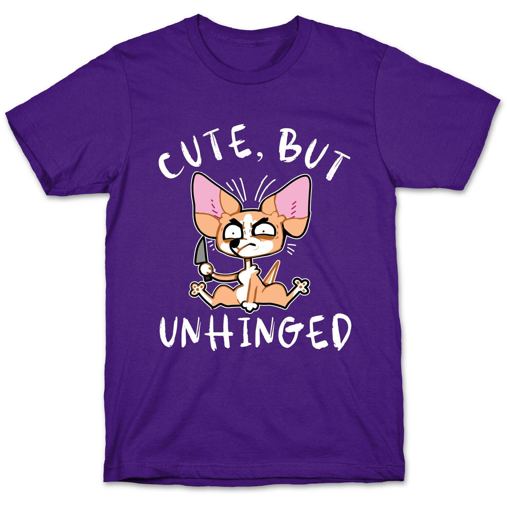 Cute, But Unhinged  T-Shirt Hoodie, Sweatshirt | PureTeeCo.com (Image 5)