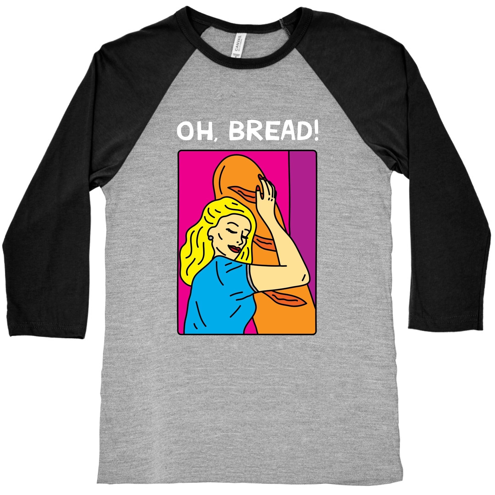 A Bread Love Story Comic  Baseball Tee Hoodie, Sweatshirt | PureTeeCo.com (Image 2)