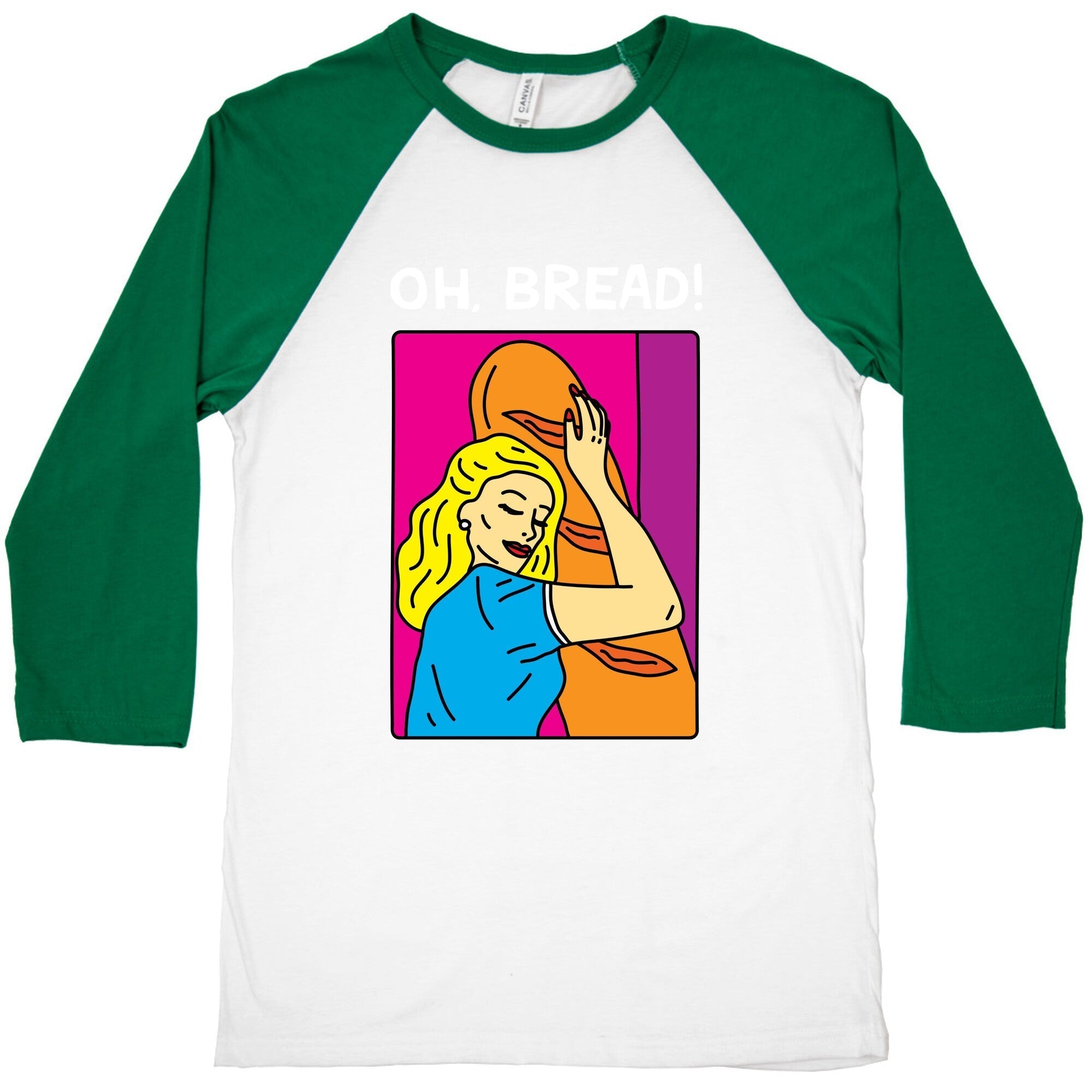 A Bread Love Story Comic  Baseball Tee Hoodie, Sweatshirt | PureTeeCo.com (Image 3)