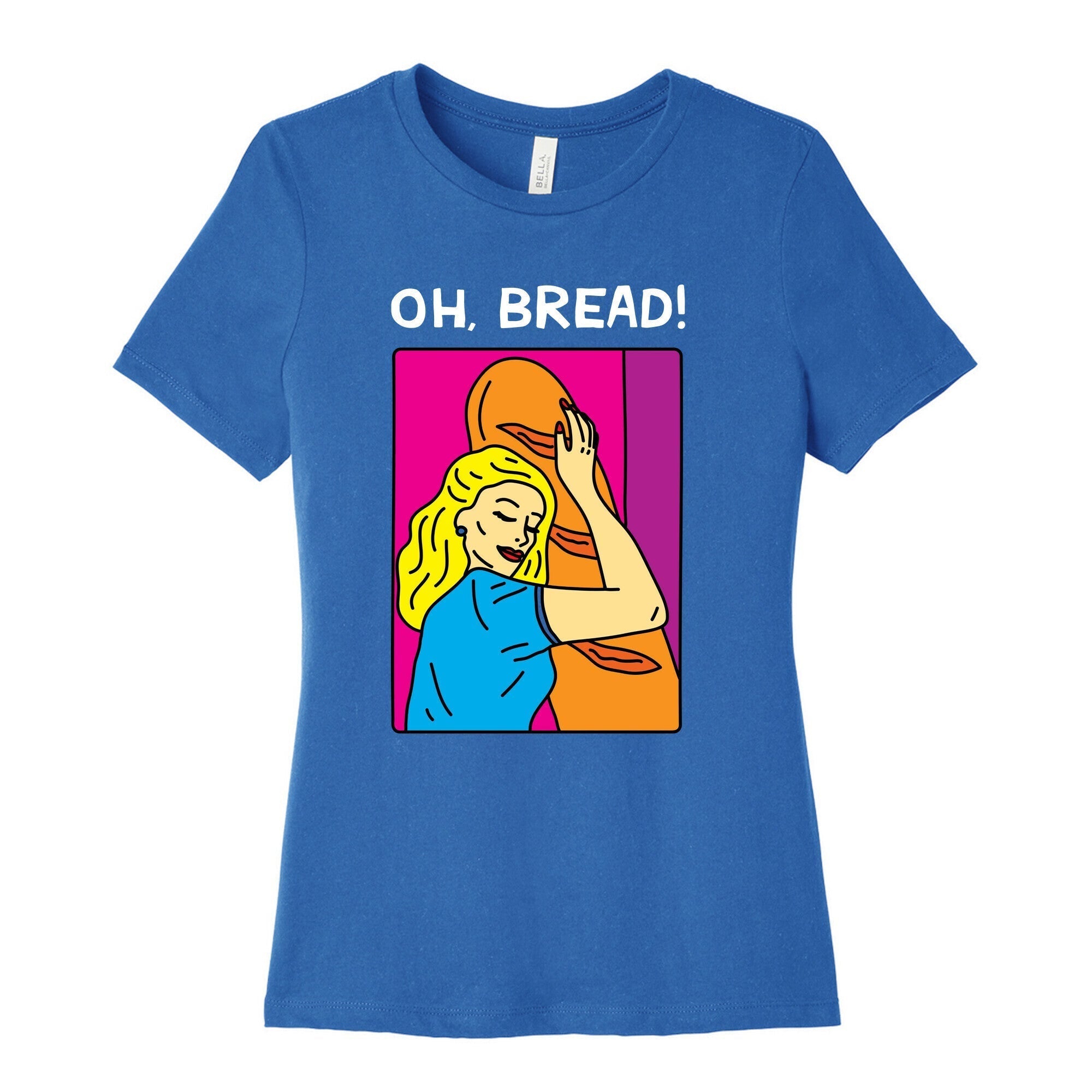 A Bread Love Story Comic  Women's Cotton Tee Hoodie, Sweatshirt | PureTeeCo.com (Image 3)