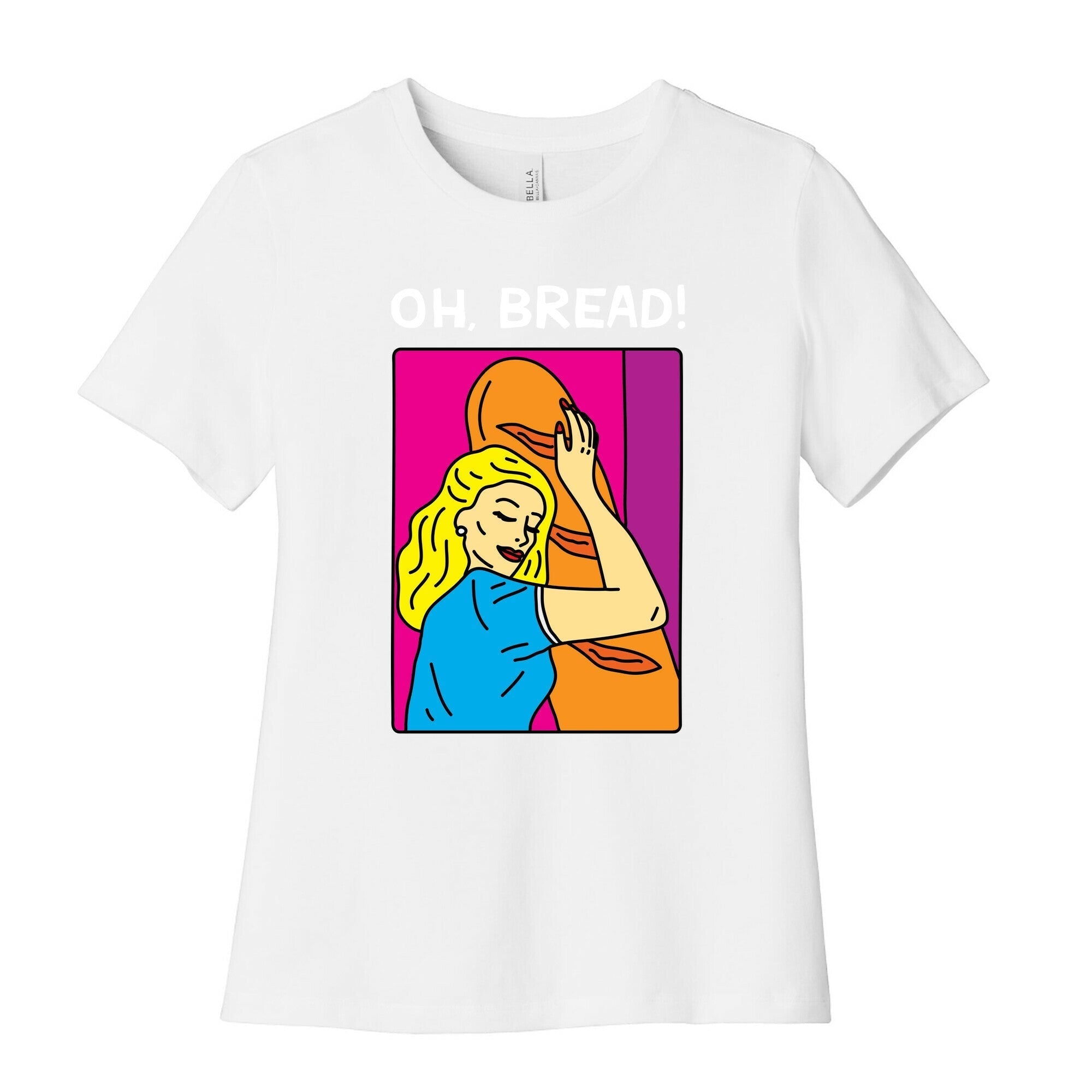 A Bread Love Story Comic  Women's Cotton Tee Hoodie, Sweatshirt | PureTeeCo.com (Image 4)