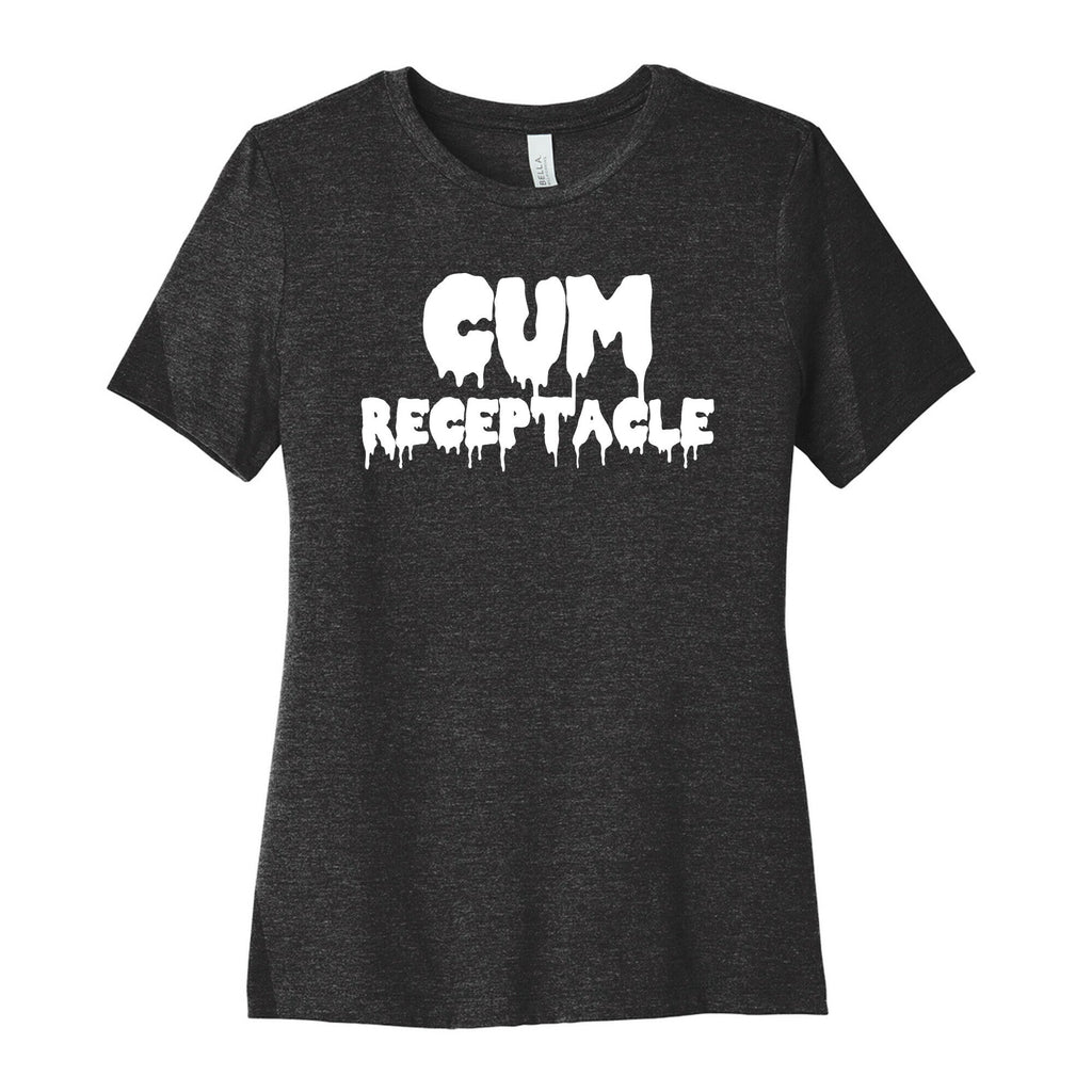 Cum Receptacle Women's Cotton Tee Hoodie, Sweatshirt | PureTeeCo.com (Image 1)