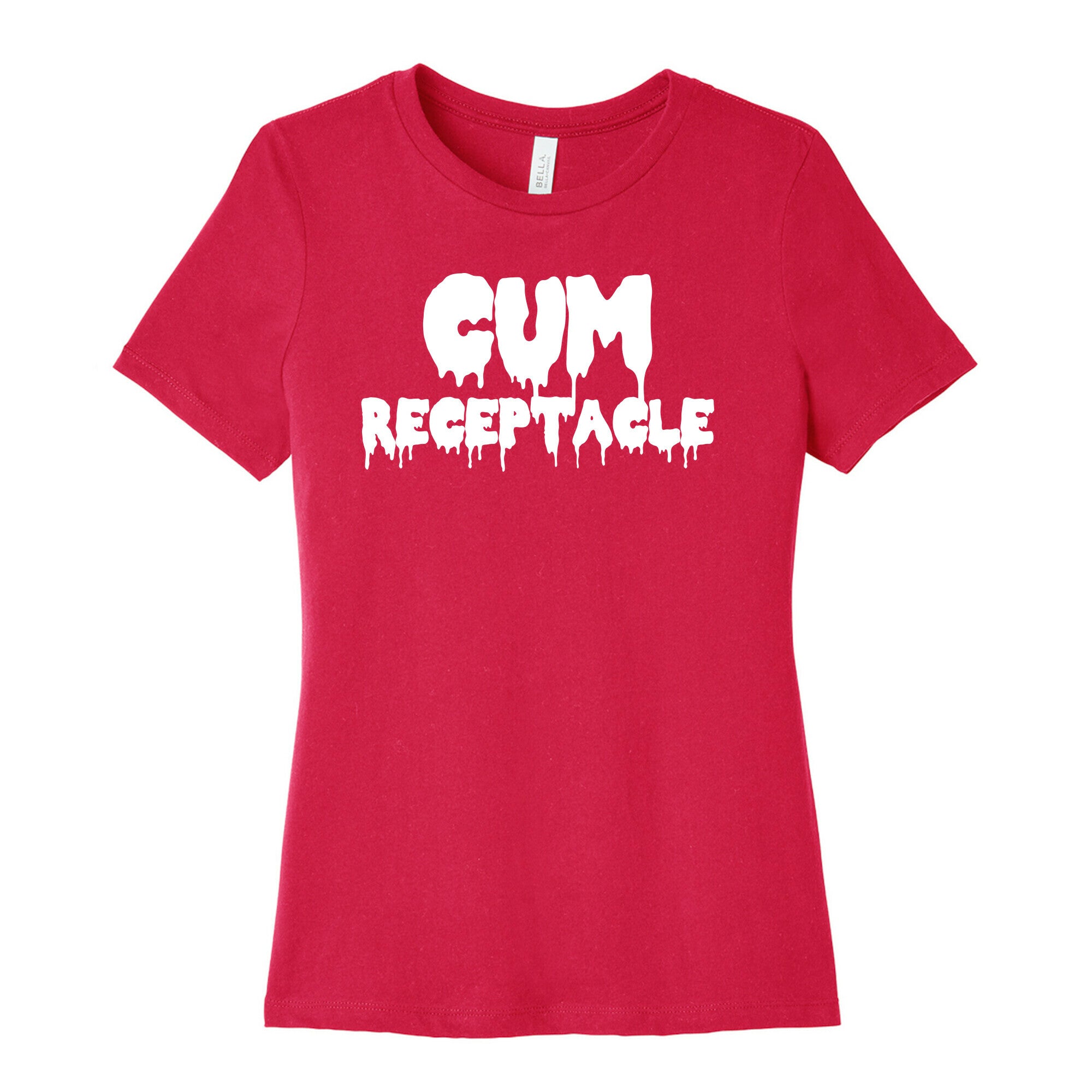 Cum Receptacle Women's Cotton Tee Hoodie, Sweatshirt | PureTeeCo.com (Image 2)