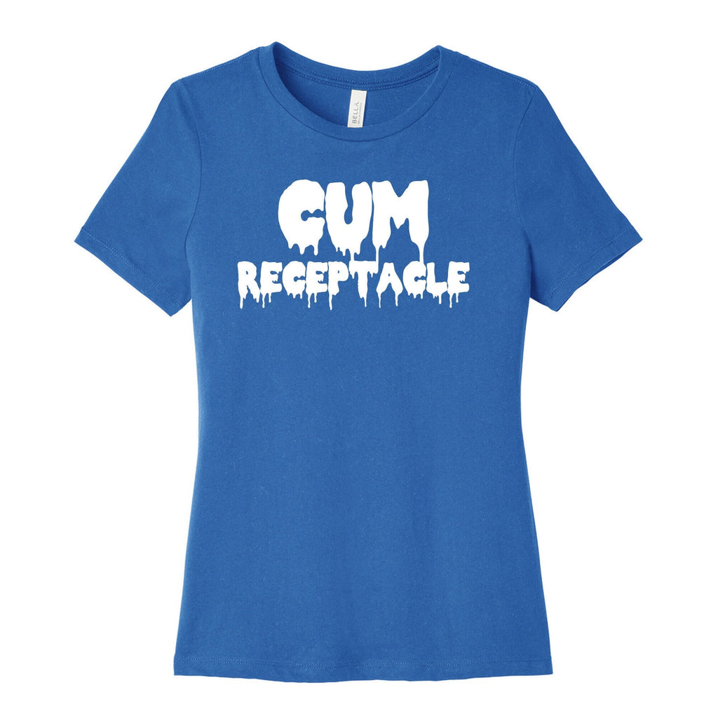 Cum Receptacle Women's Cotton Tee Hoodie, Sweatshirt | PureTeeCo.com (Image 3)