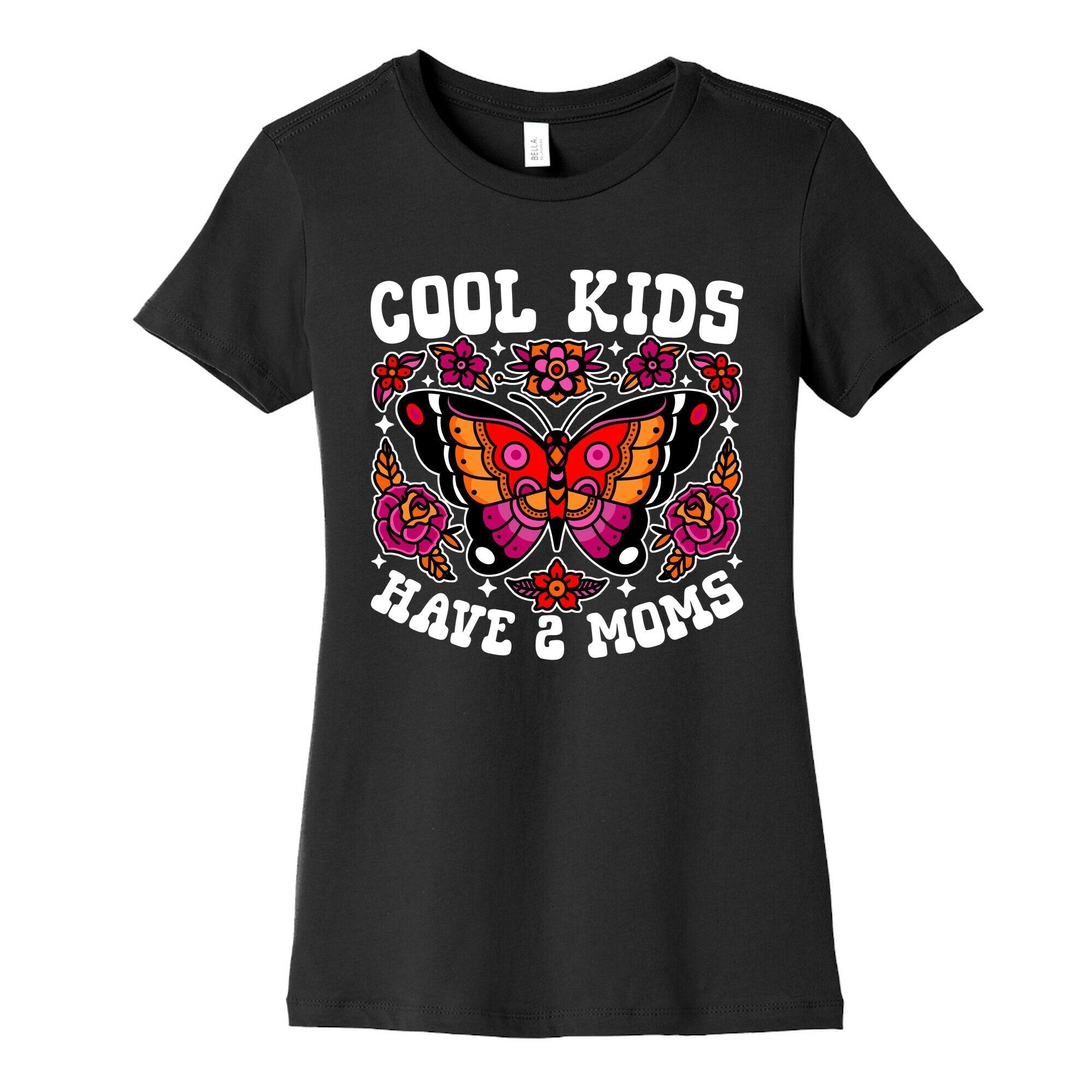 Cool Kids Have 2 Moms Womens Cotton Tee Style001 Hoodie, Sweatshirt | PureTeeCo.com (Image 5)