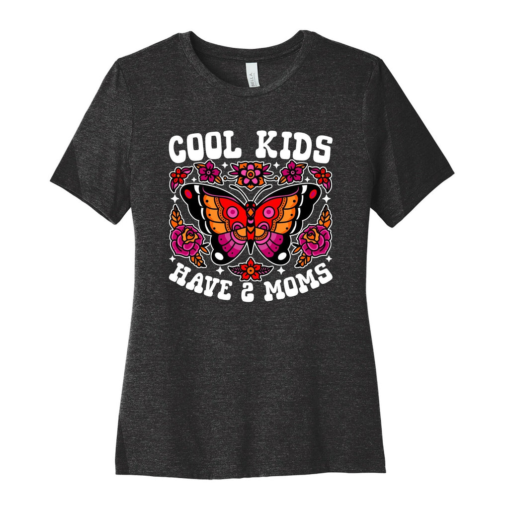 Cool Kids Have 2 Moms Womens Cotton Tee Style001 Hoodie, Sweatshirt | PureTeeCo.com (Image 1)