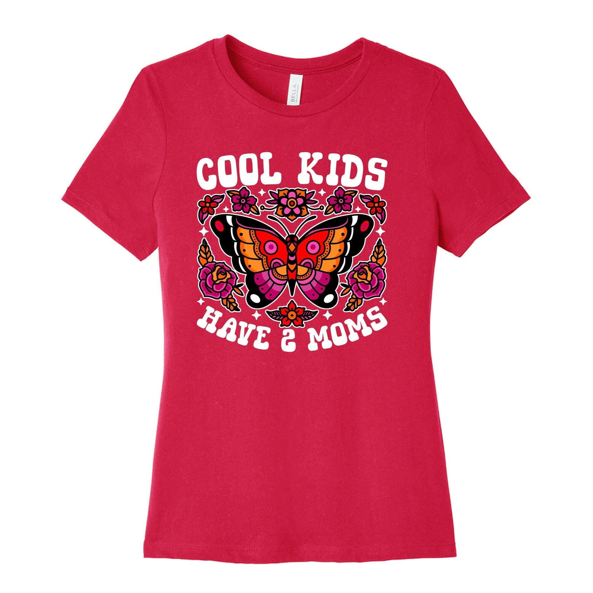 Cool Kids Have 2 Moms Womens Cotton Tee Style001 Hoodie, Sweatshirt | PureTeeCo.com (Image 2)