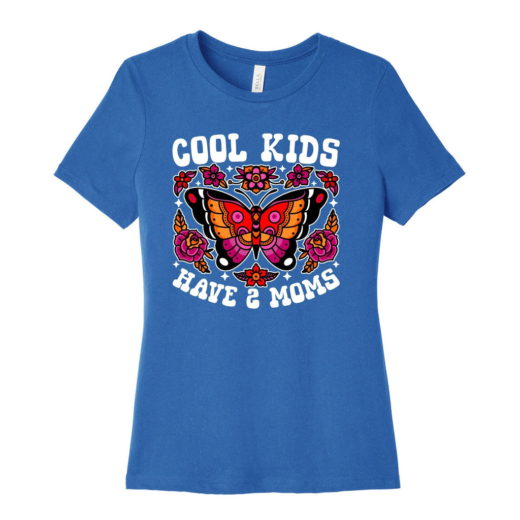 Cool Kids Have 2 Moms Womens Cotton Tee Style001 Hoodie, Sweatshirt | PureTeeCo.com (Image 3)