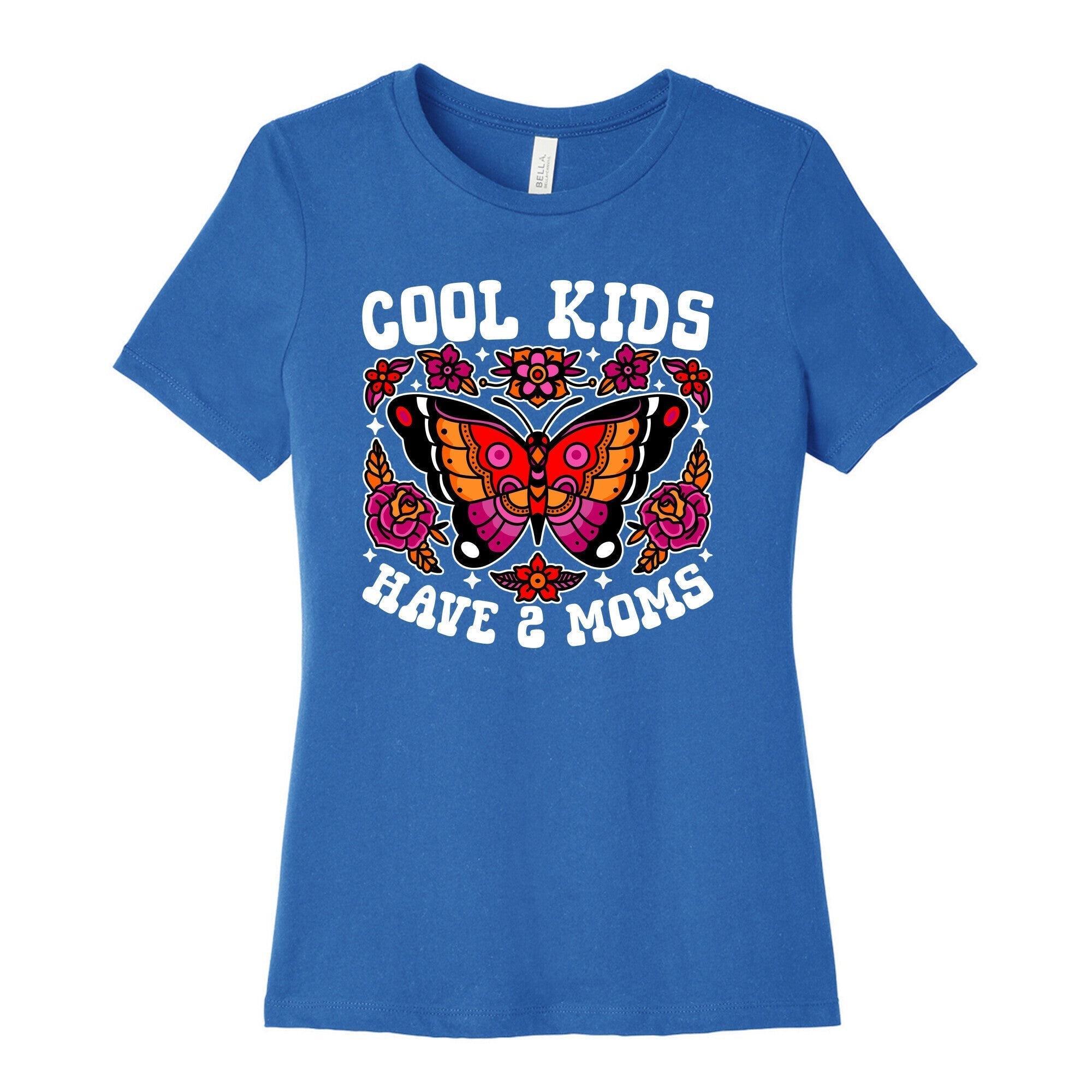 Cool Kids Have 2 Moms Womens Cotton Tee Style001 Hoodie, Sweatshirt | PureTeeCo.com (Image 3)