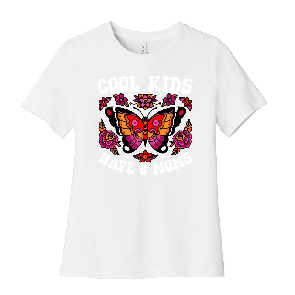 Cool Kids Have 2 Moms Womens Cotton Tee Style001 Hoodie, Sweatshirt | PureTeeCo.com (Image 4)