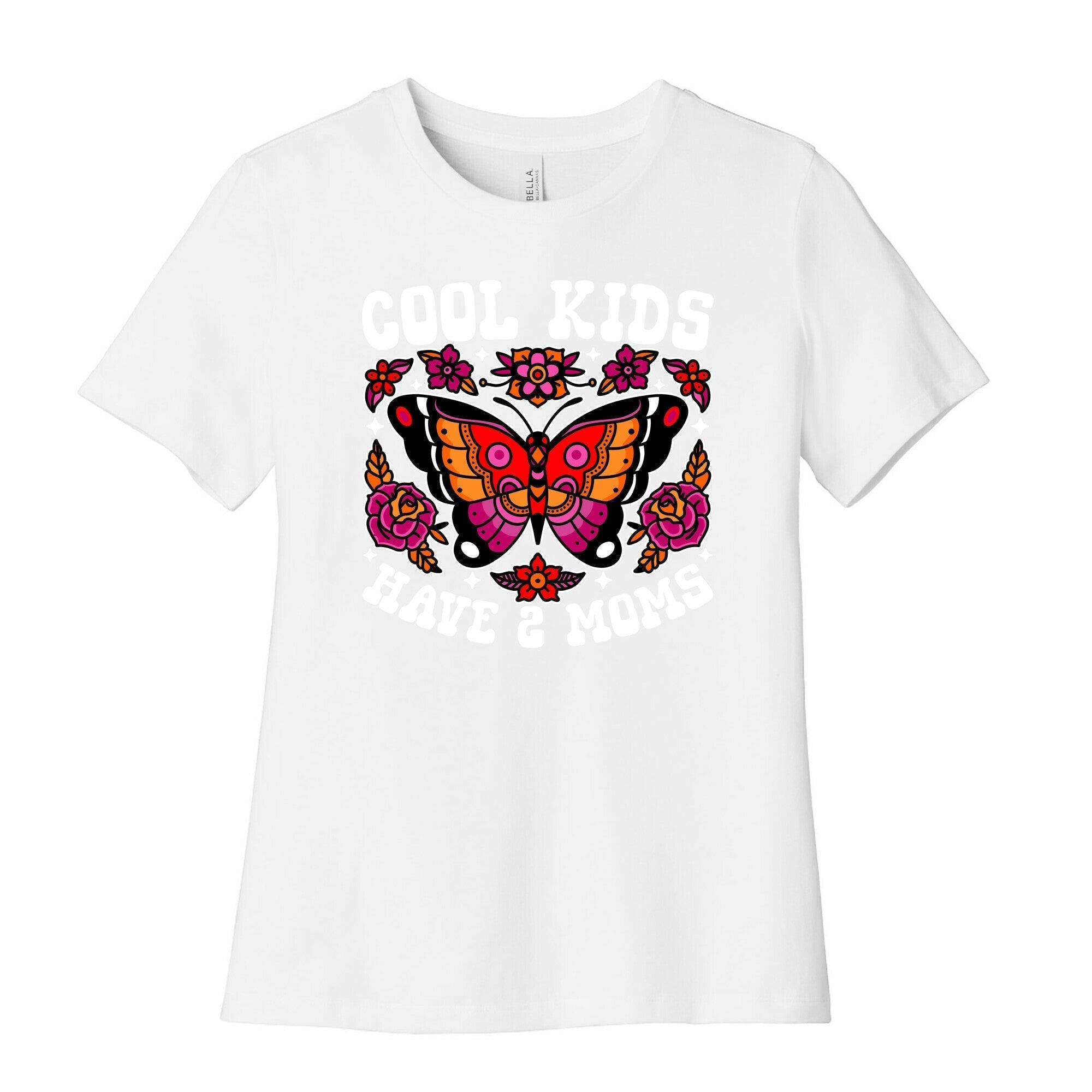 Cool Kids Have 2 Moms Womens Cotton Tee Style001 Hoodie, Sweatshirt | PureTeeCo.com (Image 4)