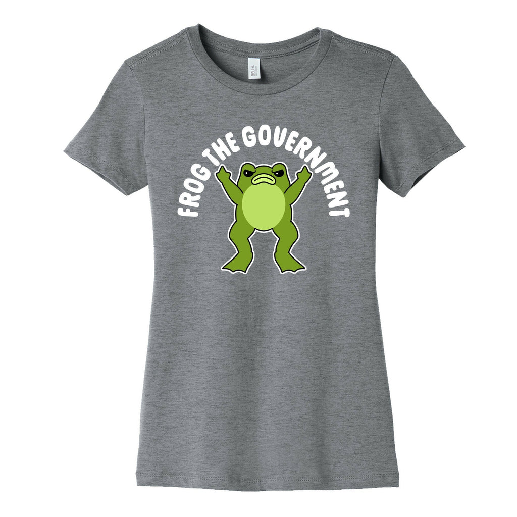 Frog The Government Womens Cotton Tee Hoodie, Sweatshirt | PureTeeCo.com (Image 1)