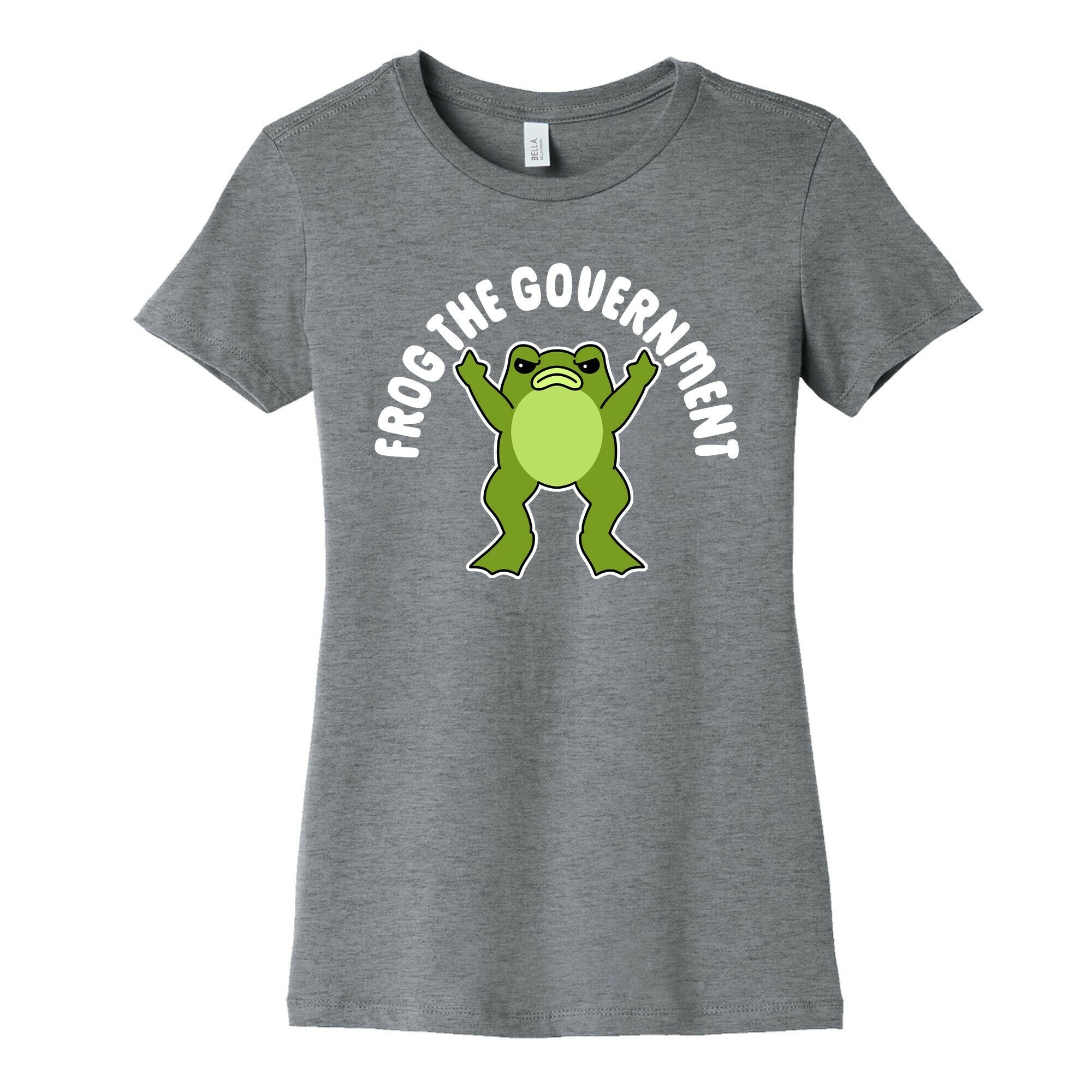 Frog The Government Womens Cotton Tee Hoodie, Sweatshirt | PureTeeCo.com (Image 1)