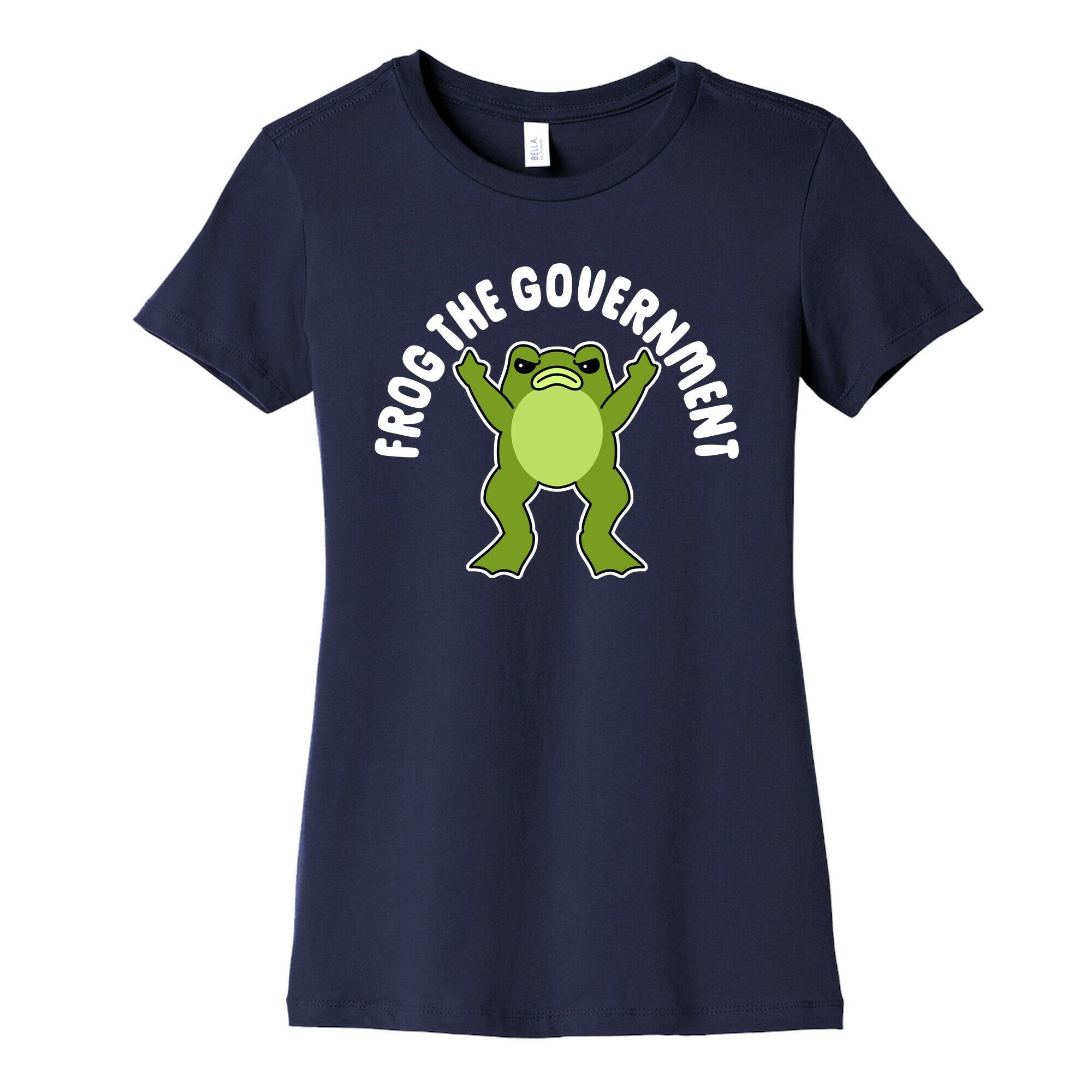 Frog The Government Womens Cotton Tee Hoodie, Sweatshirt | PureTeeCo.com (Image 5)