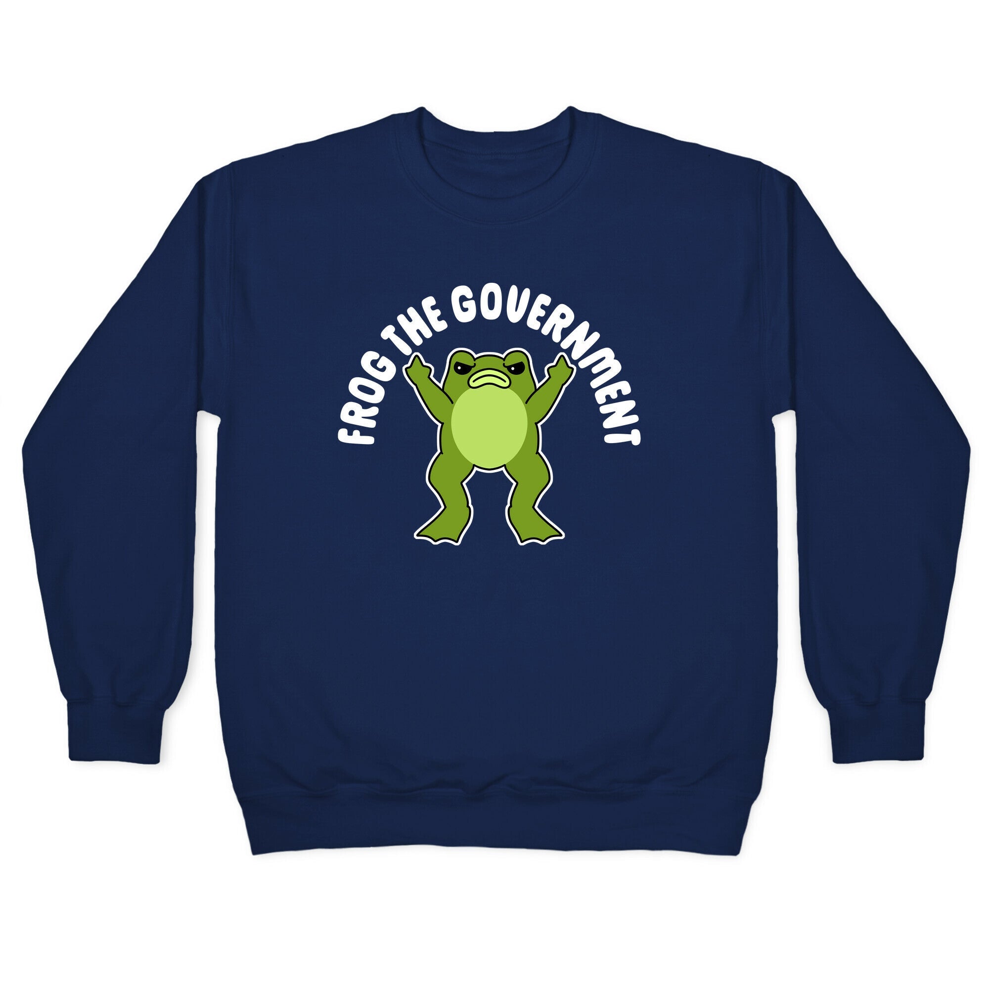 Frog The Government Crewneck Sweatshirt Style001 T-Shirts, Hoodie | PureTeeCo.com (Image 4)