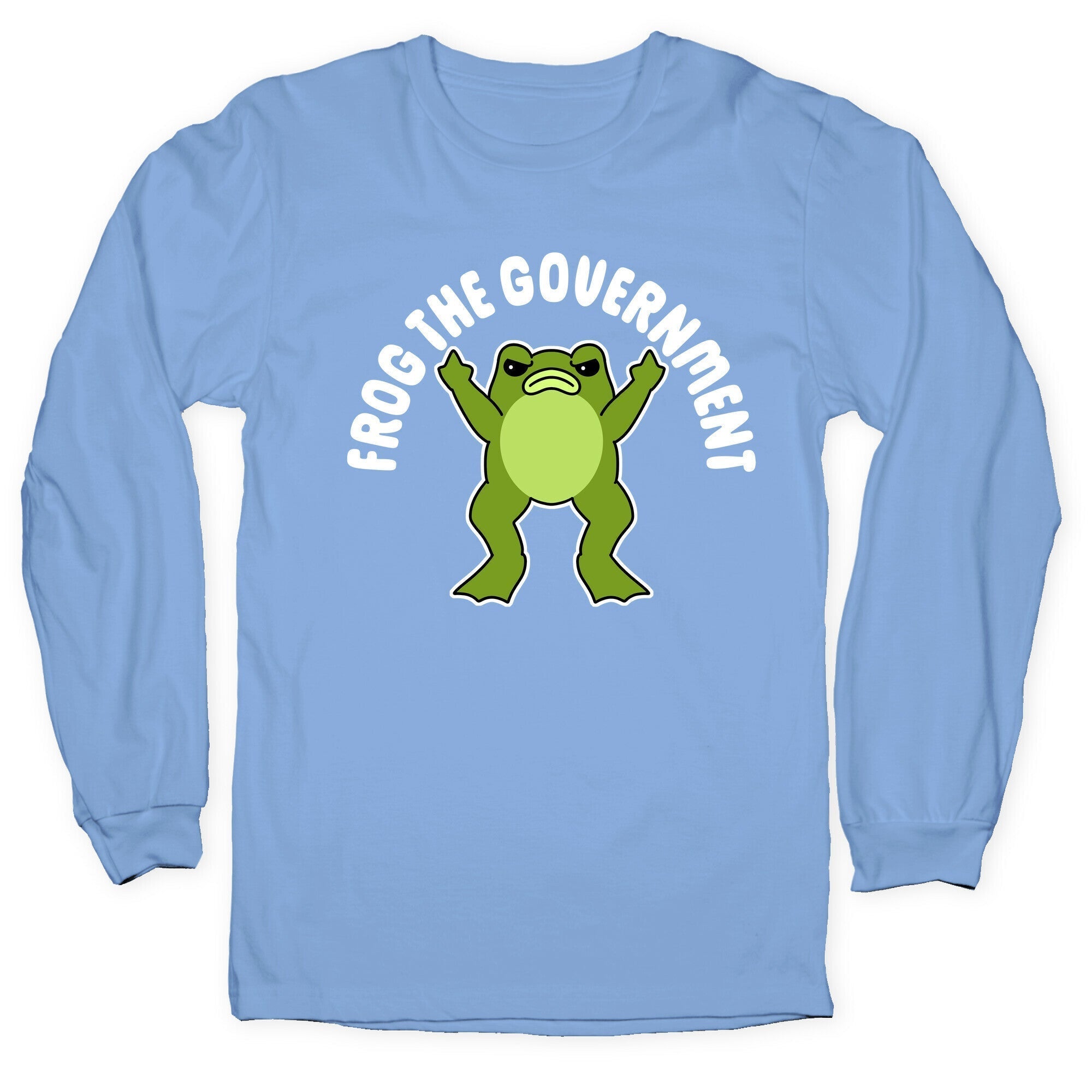 Frog The Government Longsleeve Tee Style001 Hoodie, Sweatshirt | PureTeeCo.com (Image 2)