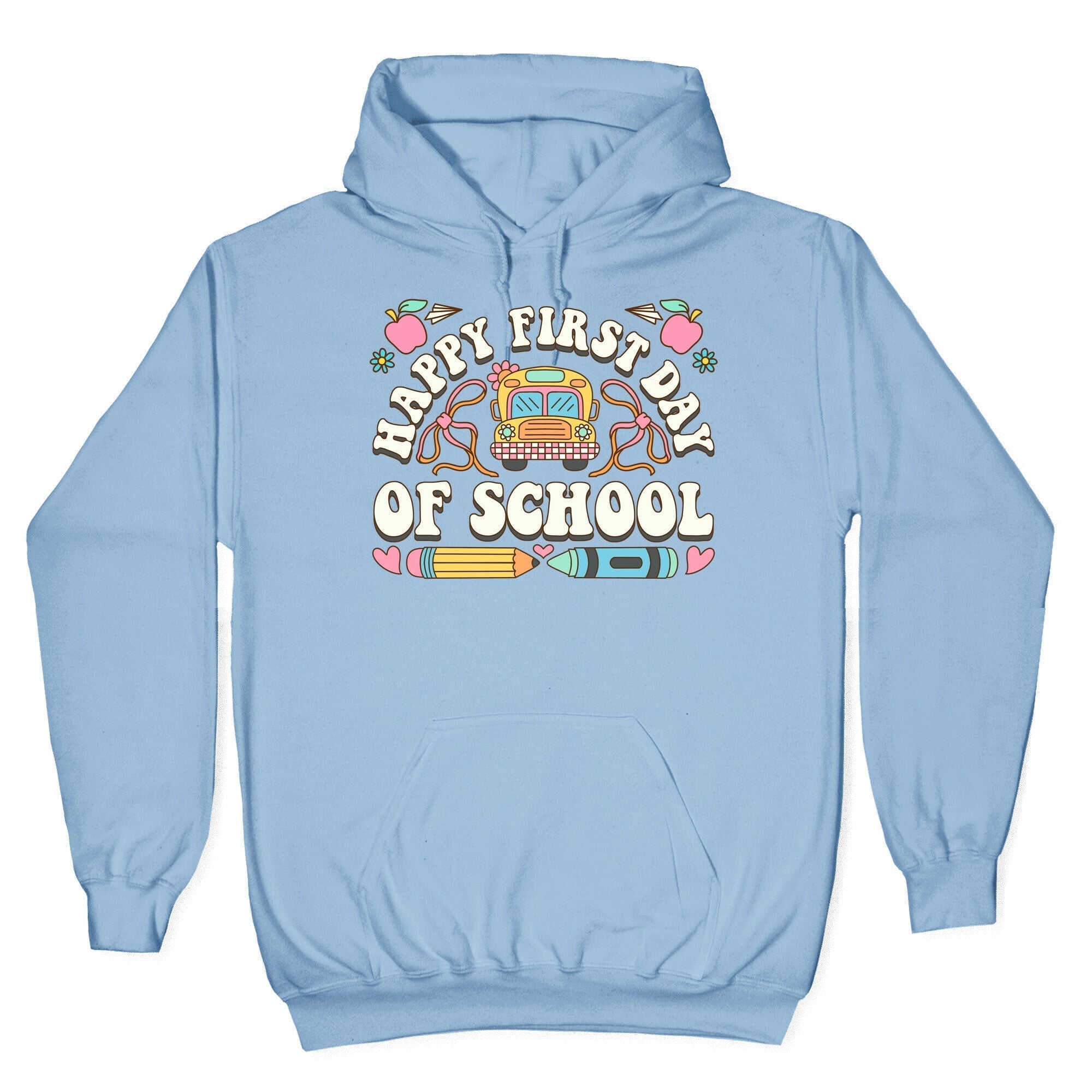 Happy First Day Of School Hoodie T-Shirts, Sweatshirt | PureTeeCo.com (Image 3)