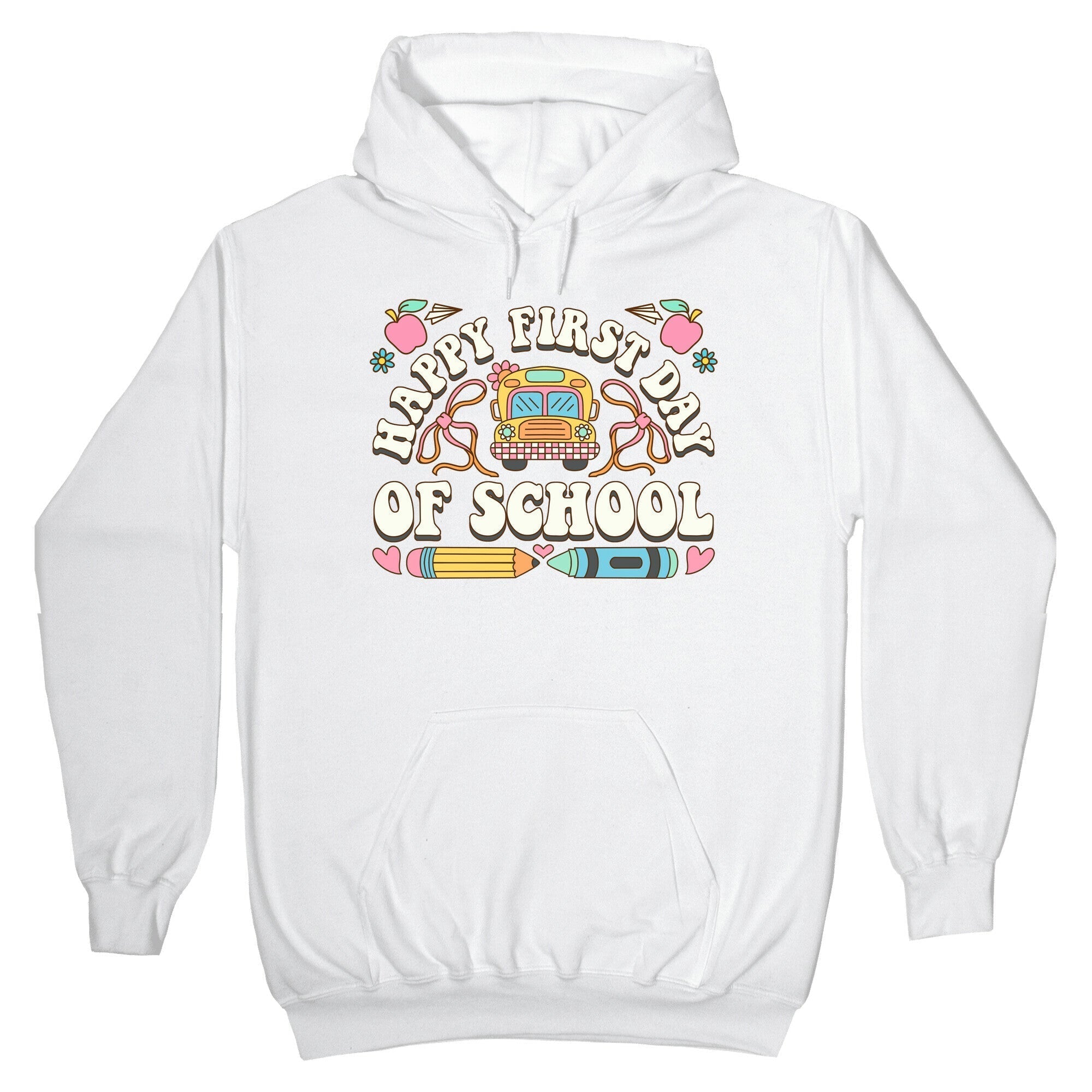 Happy First Day Of School Hoodie T-Shirts, Sweatshirt | PureTeeCo.com (Image 5)