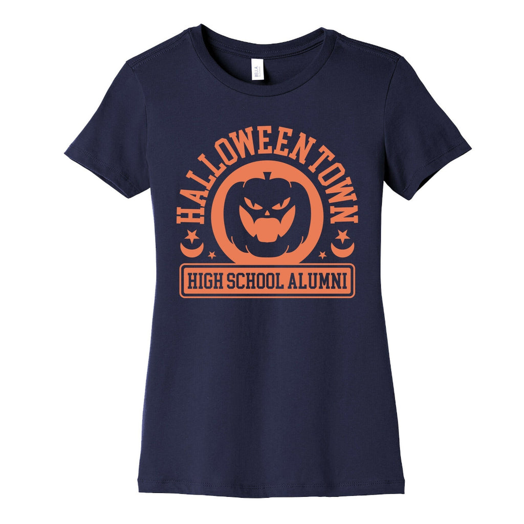 Halloween Town High School Alumni Womens Cotton Tee Hoodie, Sweatshirt | PureTeeCo.com (Image 5)