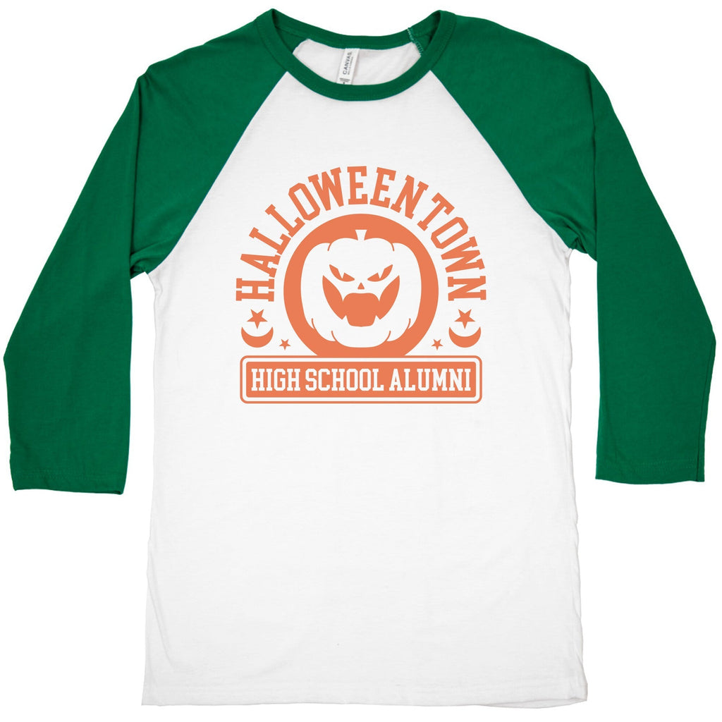 Halloween Town High School Alumni Baseball Tee Hoodie, Sweatshirt | PureTeeCo.com (Image 1)
