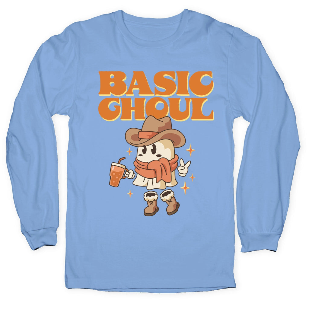 Basic Ghoul Longsleeve Tee Hoodie, Sweatshirt | PureTeeCo.com (Image 2)