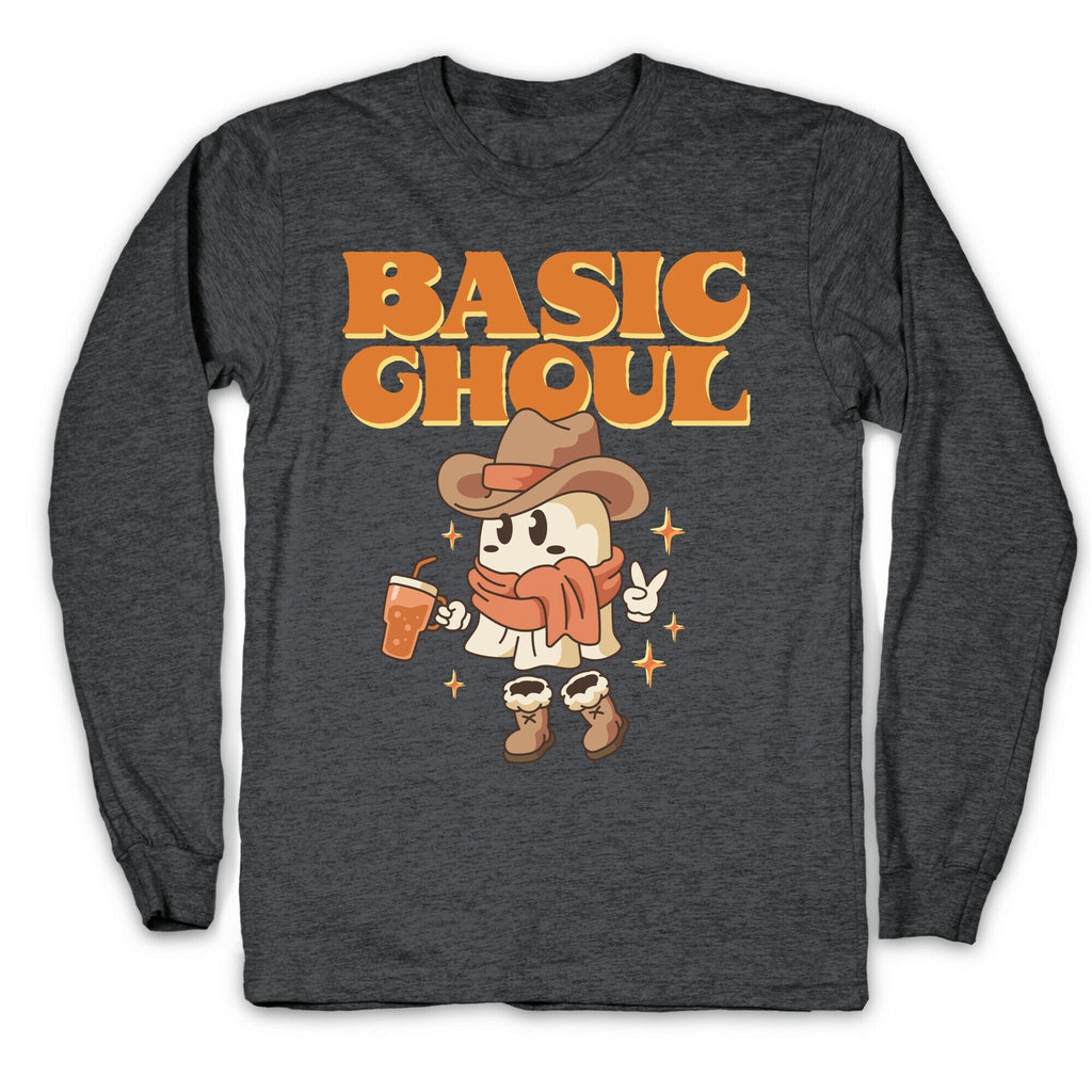 Basic Ghoul Longsleeve Tee Hoodie, Sweatshirt | PureTeeCo.com (Image 3)