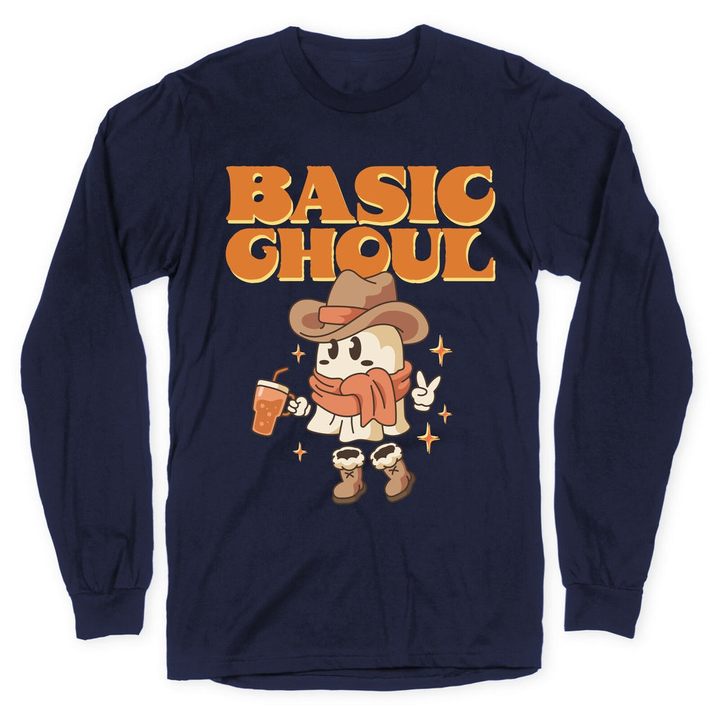 Basic Ghoul Longsleeve Tee Hoodie, Sweatshirt | PureTeeCo.com (Image 5)