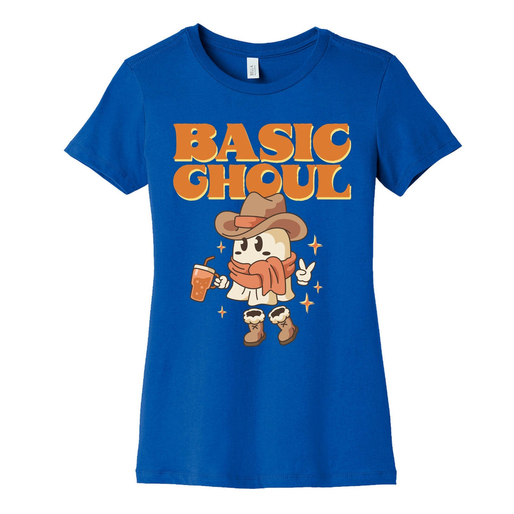 Basic Ghoul Womens Cotton Tee Hoodie, Sweatshirt | PureTeeCo.com (Image 2)