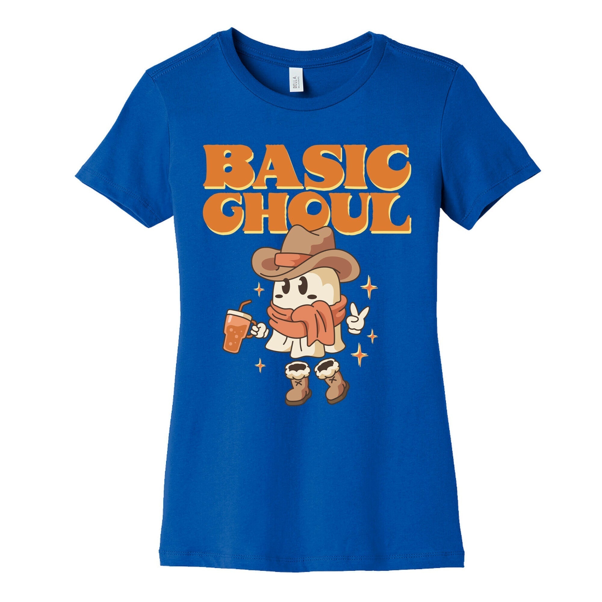 Basic Ghoul Womens Cotton Tee Hoodie, Sweatshirt | PureTeeCo.com (Image 2)