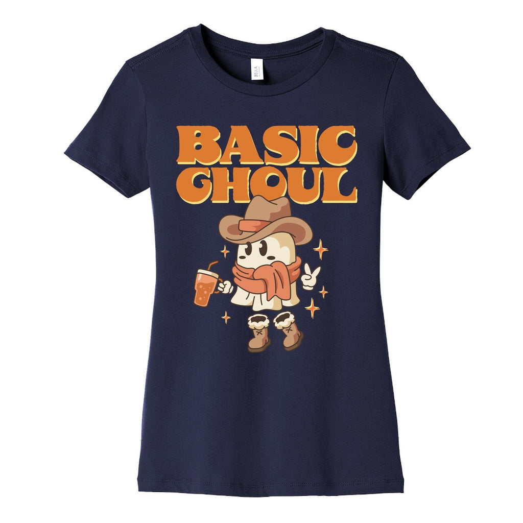Basic Ghoul Womens Cotton Tee Hoodie, Sweatshirt | PureTeeCo.com (Image 5)