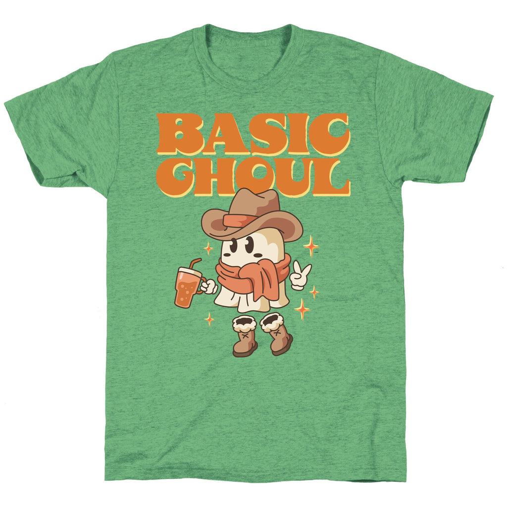 Basic Ghoul Unisex Triblend Tee Hoodie, Sweatshirt | PureTeeCo.com (Image 1)