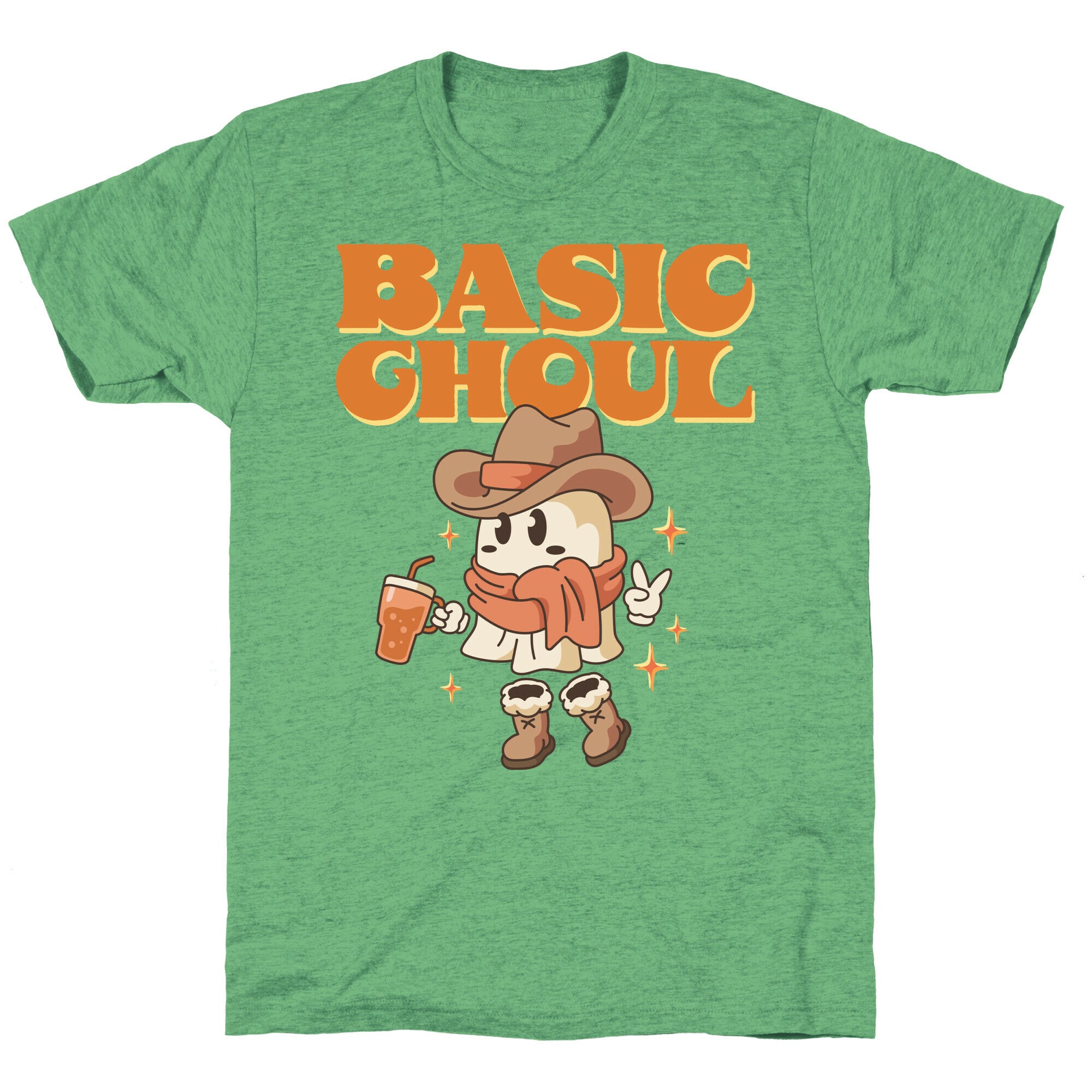 Basic Ghoul Unisex Triblend Tee Hoodie, Sweatshirt | PureTeeCo.com (Image 1)