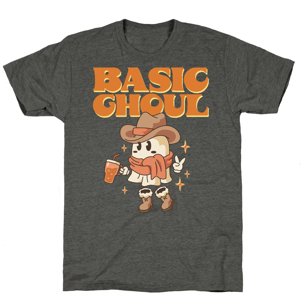 Basic Ghoul Unisex Triblend Tee Hoodie, Sweatshirt | PureTeeCo.com (Image 3)