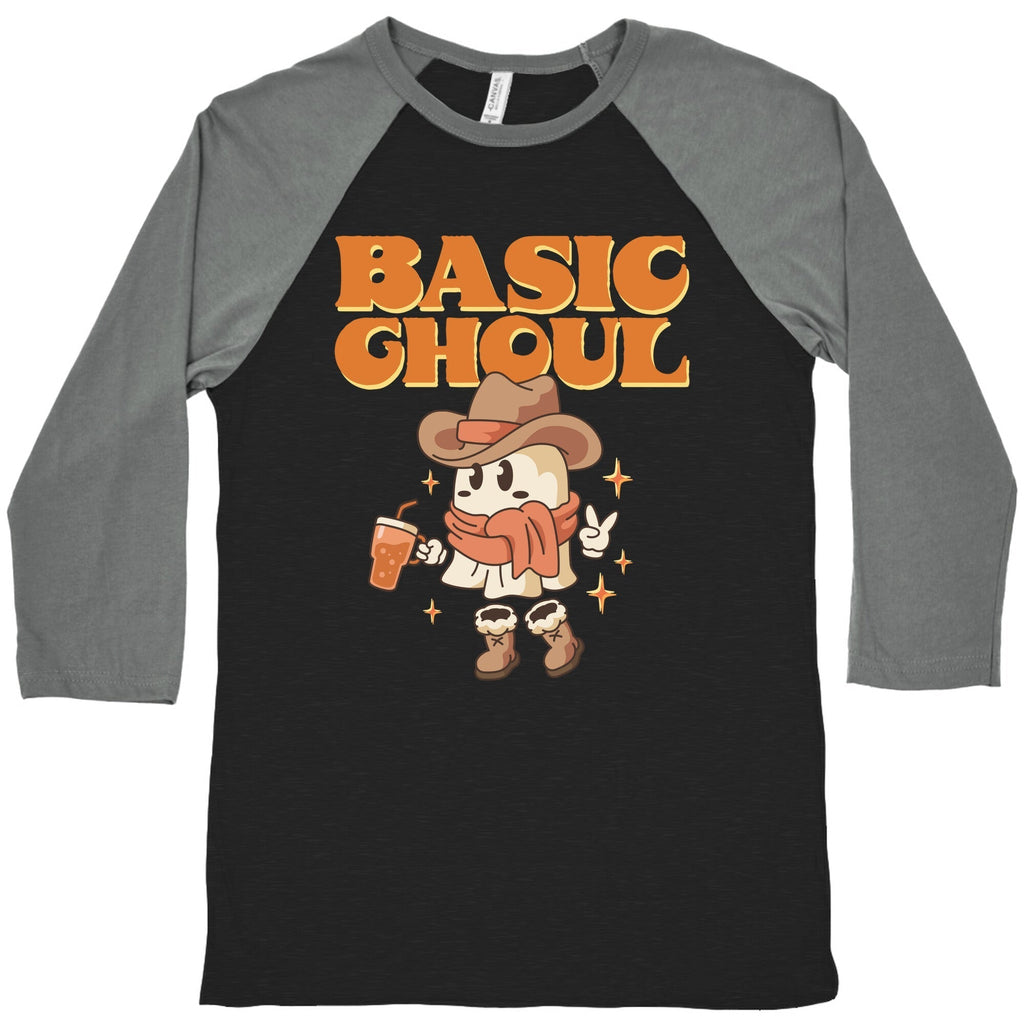 Basic Ghoul Baseball Tee Hoodie, Sweatshirt | PureTeeCo.com (Image 3)