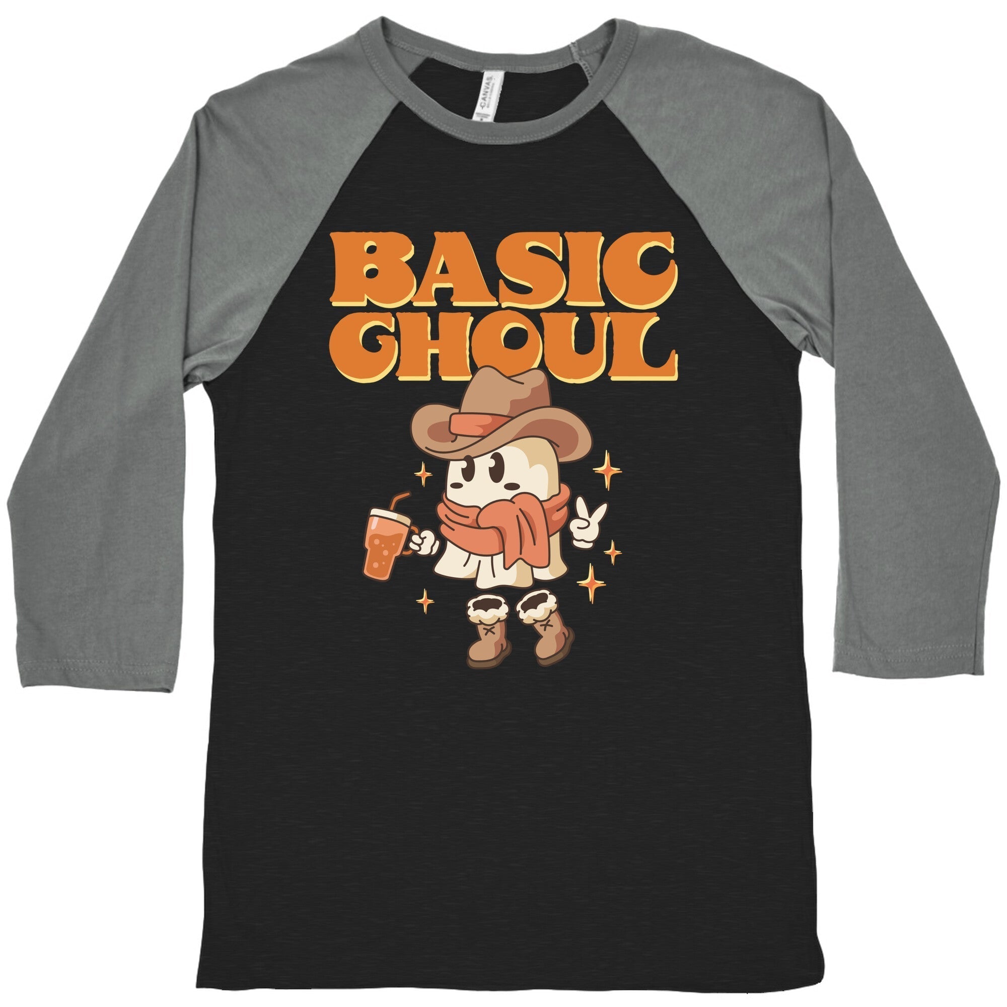 Basic Ghoul Baseball Tee Hoodie, Sweatshirt | PureTeeCo.com (Image 3)