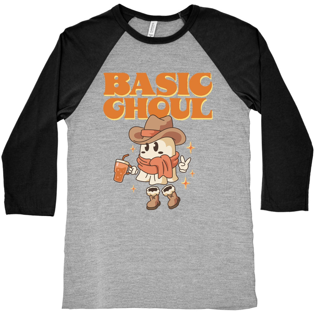 Basic Ghoul Baseball Tee Hoodie, Sweatshirt | PureTeeCo.com (Image 4)