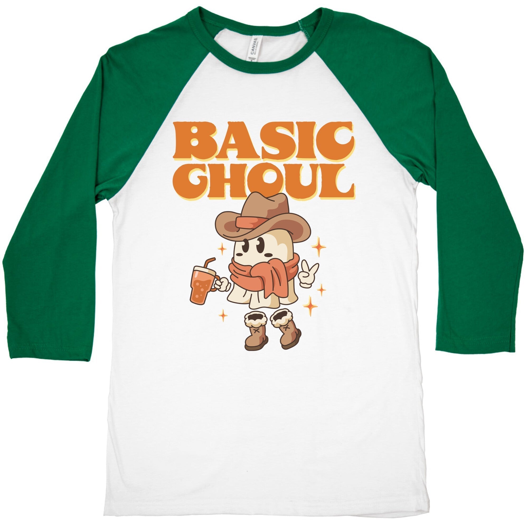 Basic Ghoul Baseball Tee Hoodie, Sweatshirt | PureTeeCo.com (Image 2)