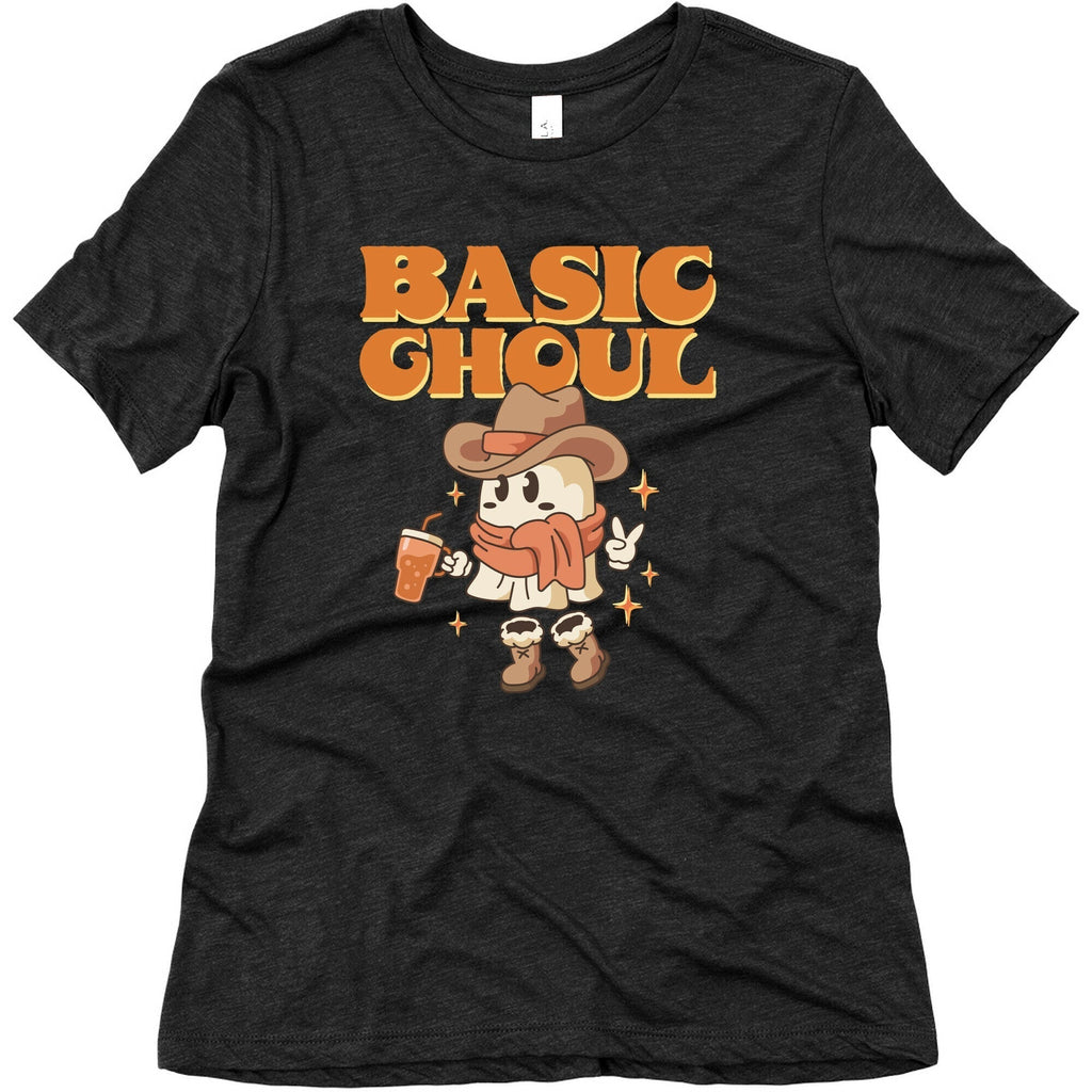 Basic Ghoul Womens Triblend Tee Hoodie, Sweatshirt | PureTeeCo.com (Image 3)