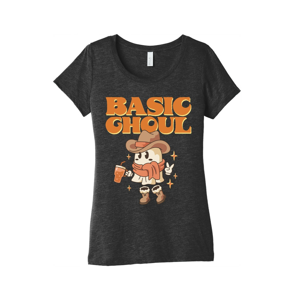 Basic Ghoul Womens Triblend Tee Hoodie, Sweatshirt | PureTeeCo.com (Image 1)