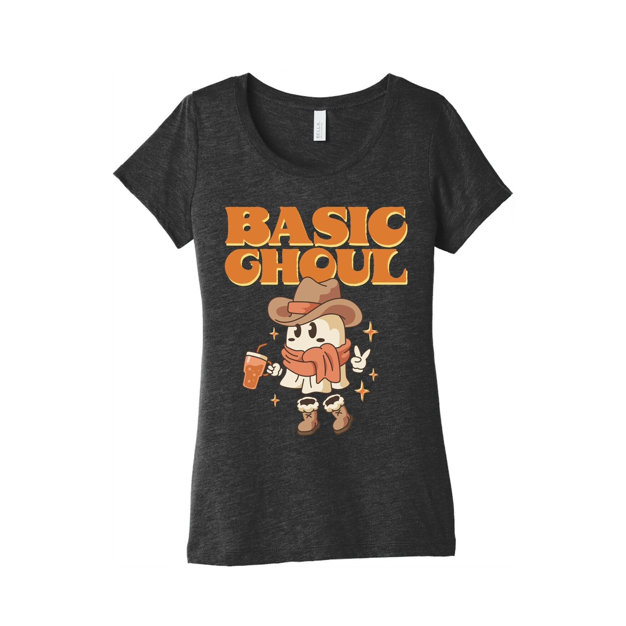 Basic Ghoul Womens Triblend Tee Hoodie, Sweatshirt | PureTeeCo.com (Image 1)