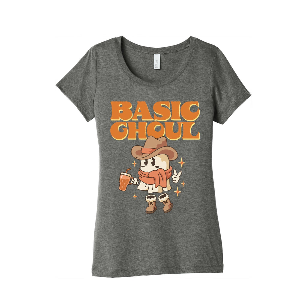 Basic Ghoul Womens Triblend Tee Hoodie, Sweatshirt | PureTeeCo.com (Image 2)