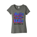 Ballz to the Walz (Harris Walz 2024) Womens Triblend Tee Hoodie, Sweatshirt | PureTeeCo.com (Image 1)