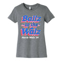 Ballz to the Walz (Harris Walz 2024) Womens Cotton Tee Style001 Hoodie, Sweatshirt | PureTeeCo.com (Image 1)