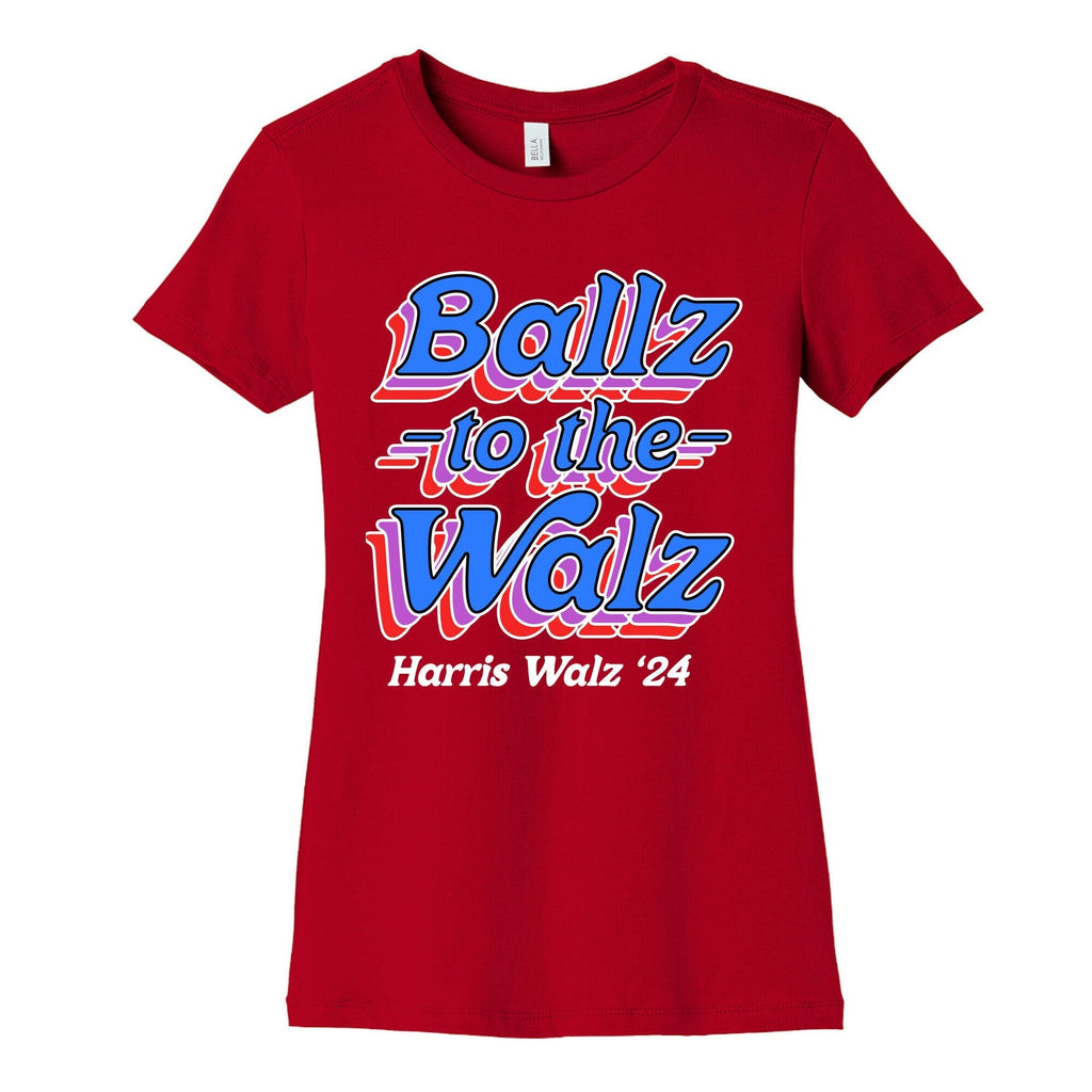 Ballz to the Walz (Harris Walz 2024) Womens Cotton Tee Style001 Hoodie, Sweatshirt | PureTeeCo.com (Image 4)