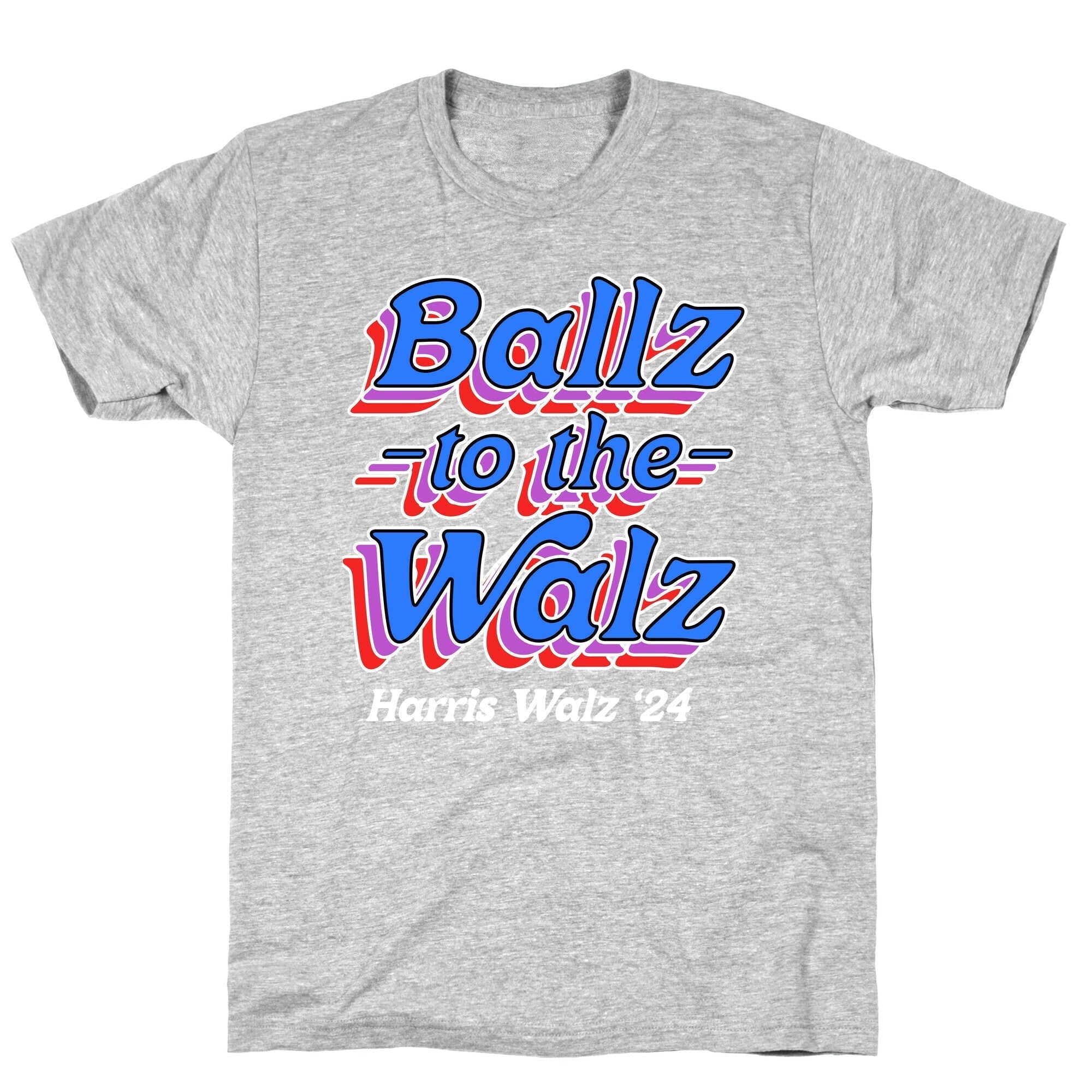 Ballz to the Walz (Harris Walz 2024) T-Shirt Style001 Hoodie, Sweatshirt | PureTeeCo.com (Image 1)