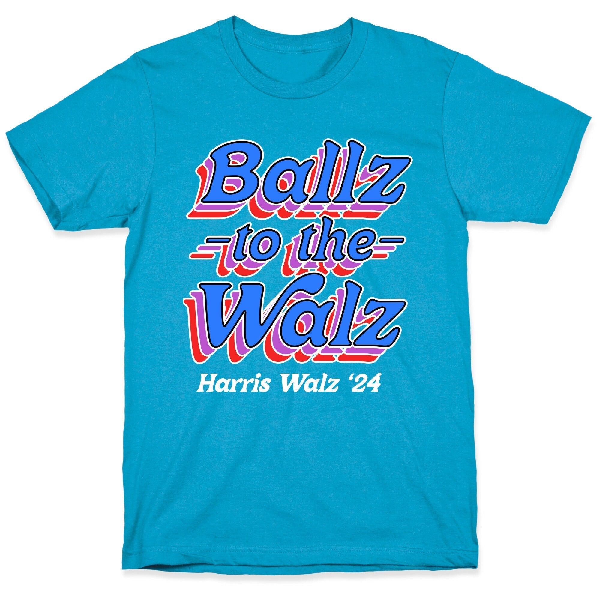 Ballz to the Walz (Harris Walz 2024) Unisex Triblend Tee Style001 Hoodie, Sweatshirt | PureTeeCo.com (Image 5)
