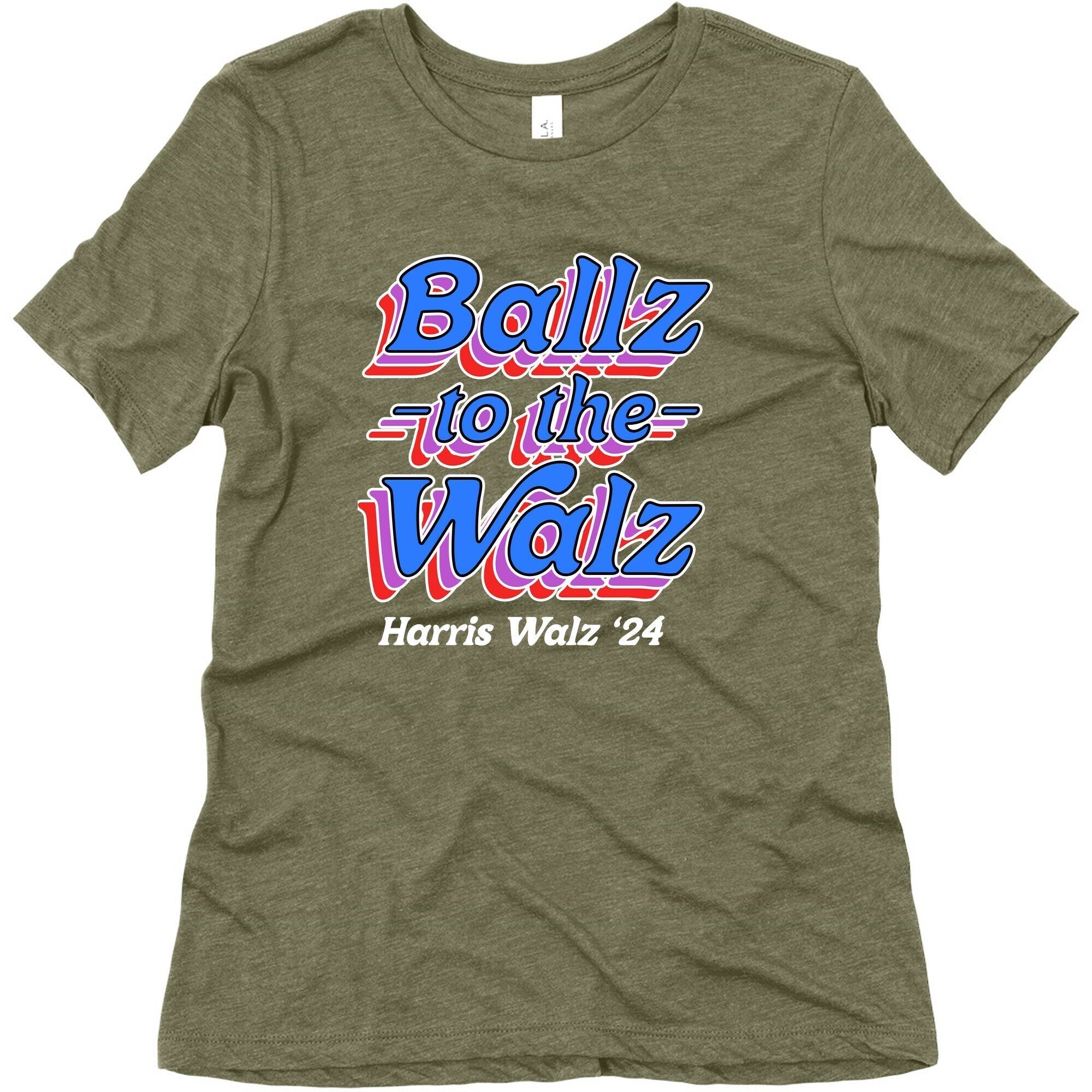 Ballz to the Walz (Harris Walz 2024) Womens Triblend Tee Style001 Hoodie, Sweatshirt | PureTeeCo.com (Image 5)