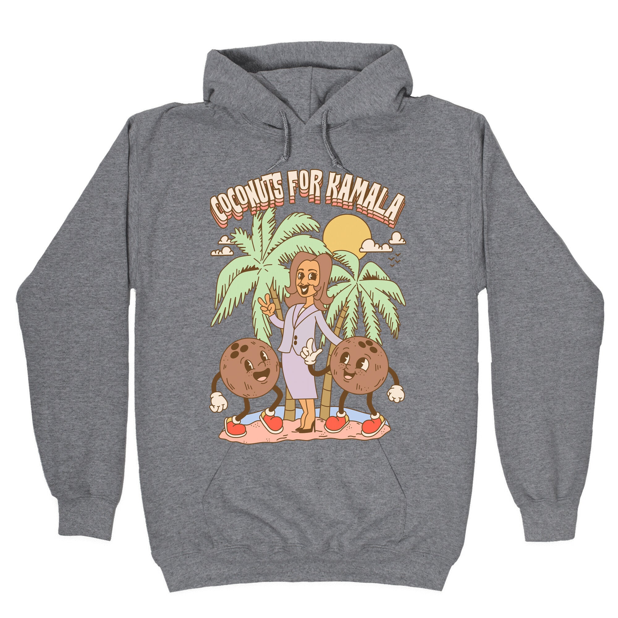 Coconuts For Kamala Hoodie T-Shirts, Sweatshirt | PureTeeCo.com (Image 1)