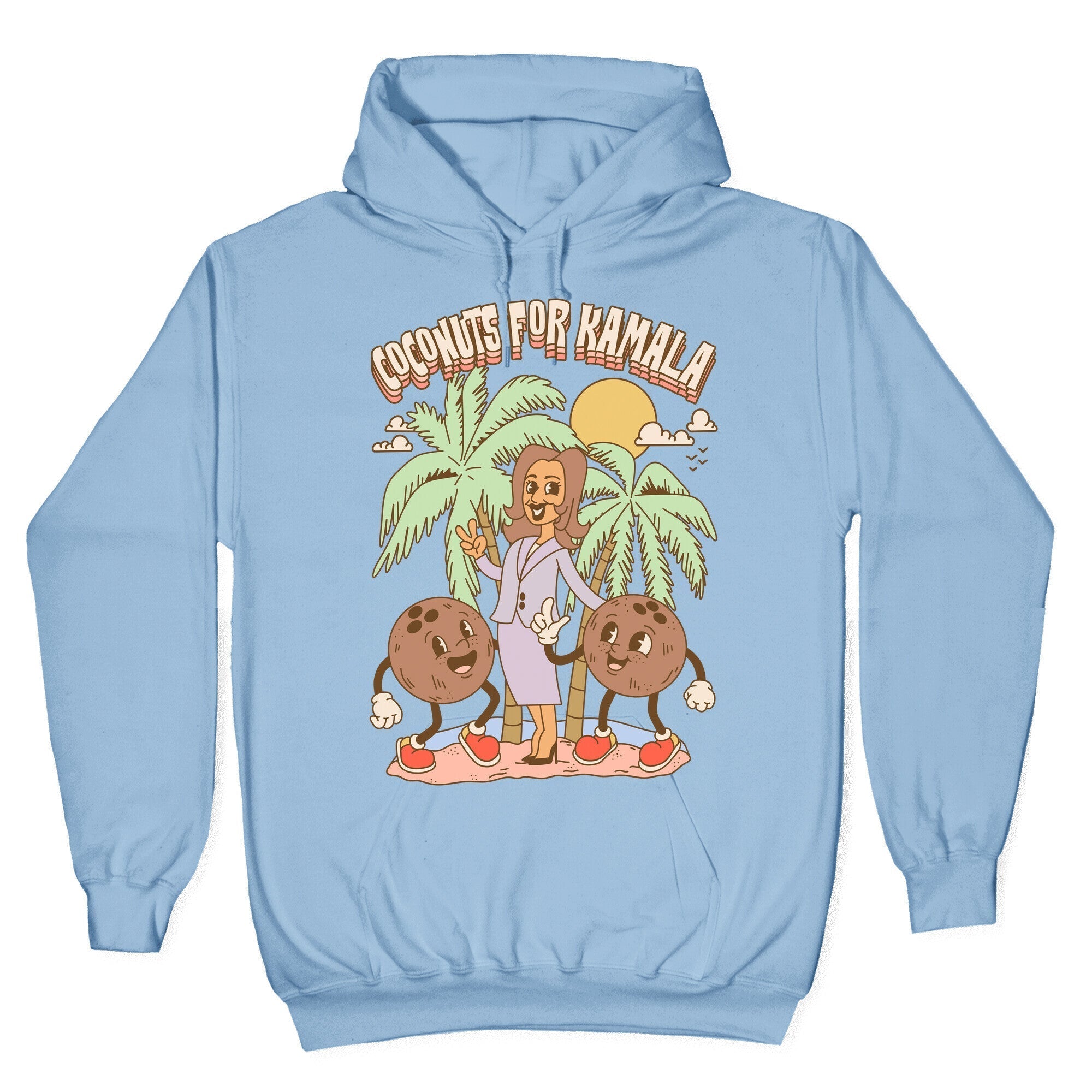 Coconuts For Kamala Hoodie T-Shirts, Sweatshirt | PureTeeCo.com (Image 2)